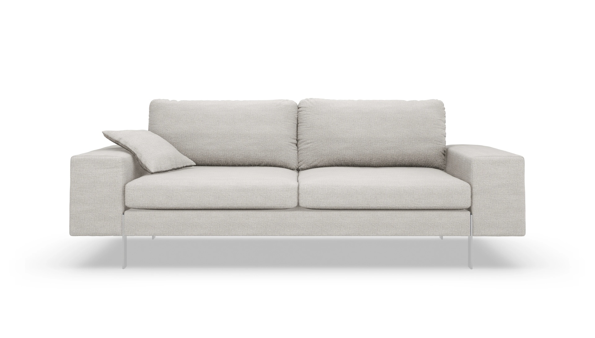 Catoira Stoffsofa Ansicht des Produktes Catoira 3-Sitzer in Stoff weiß
