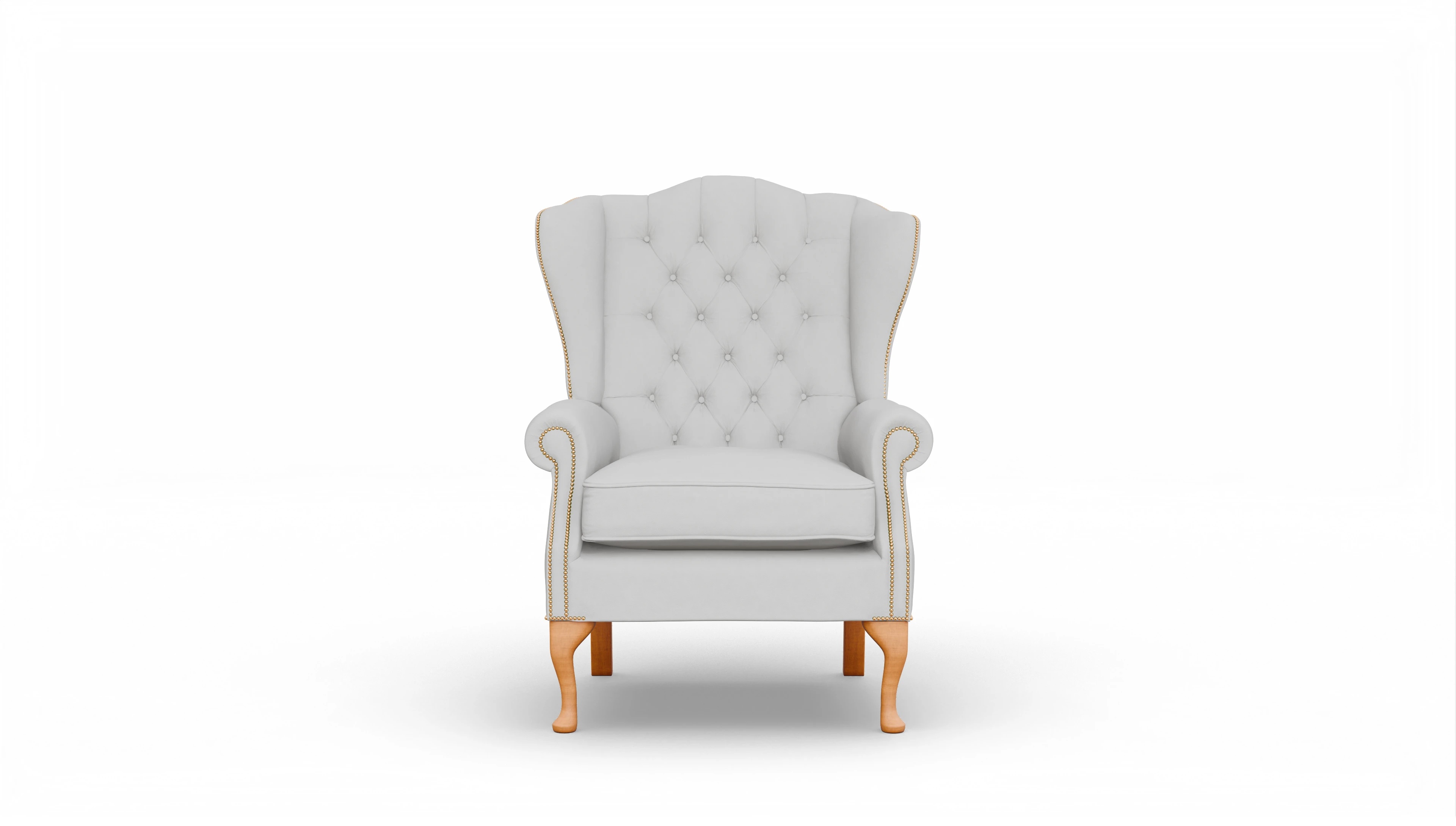 Ansicht des Produktes Syon Sessel in Leder weiß