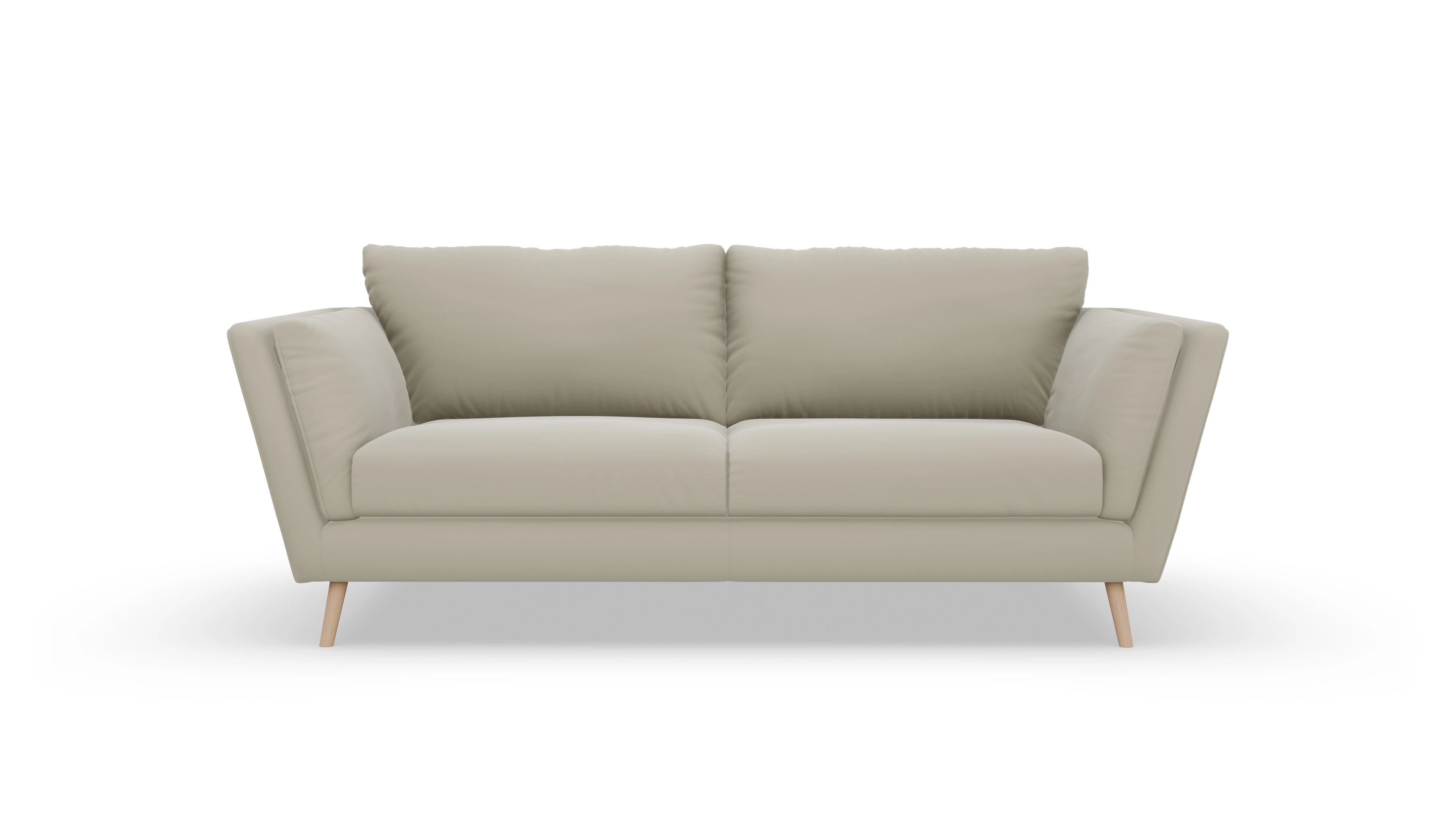 Ansicht des Produktes Sira 3-Sitzer in Leder beige