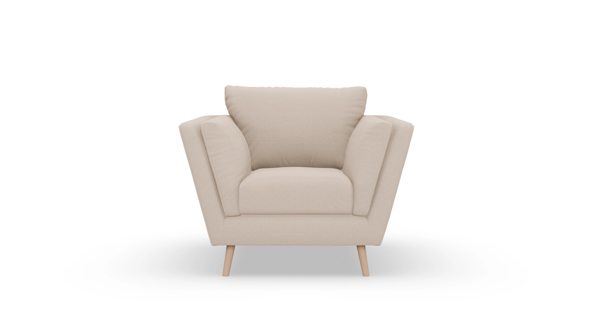 Ansicht des Produktes Sira Sessel in Stoff beige