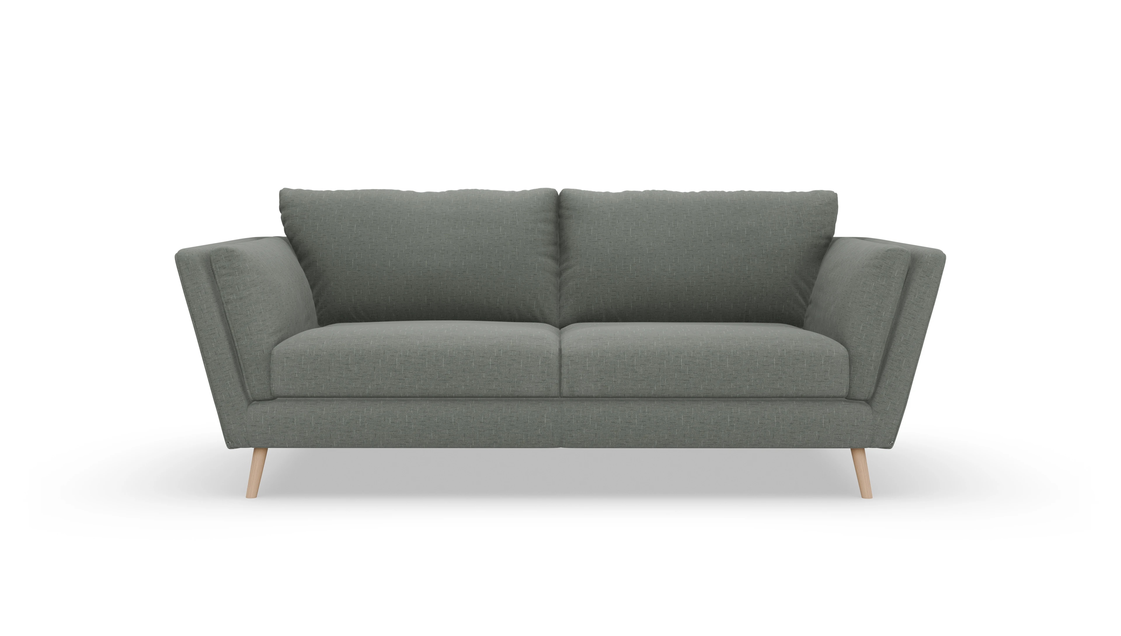 Ansicht des Produktes Sira 3-Sitzer in Stoff grün