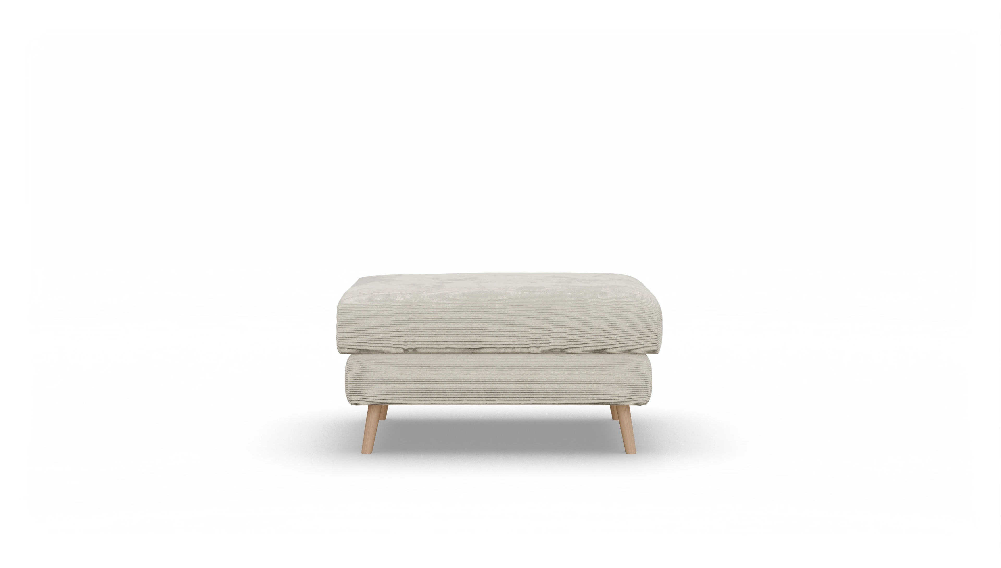 Sira Hussen-Hocker Ansicht des Produktes Sira Hocker in Cord weiß