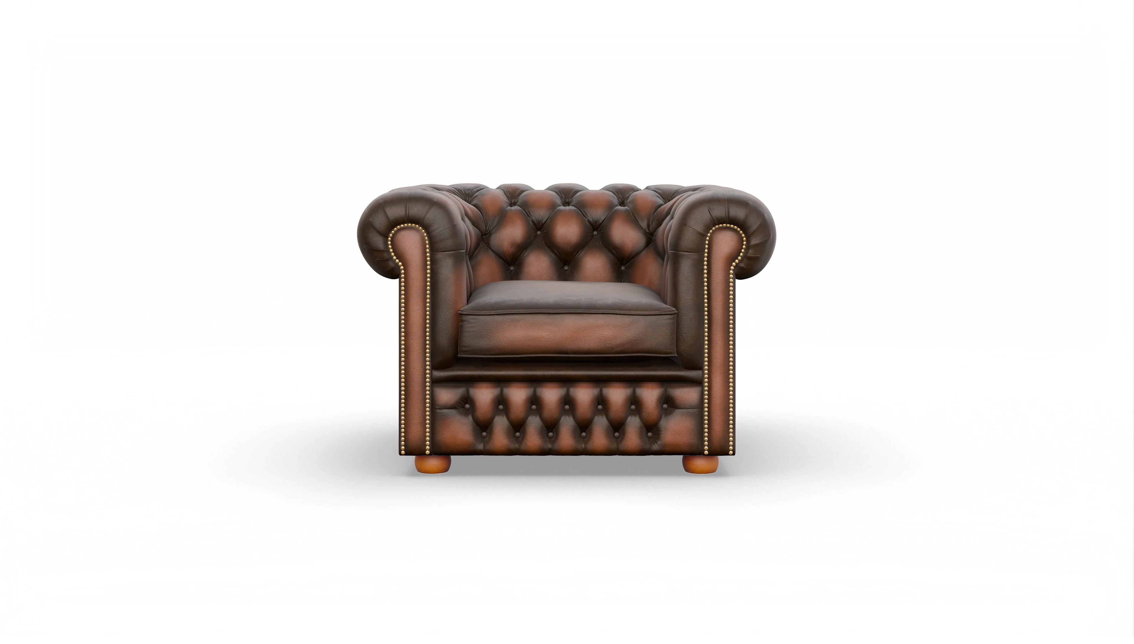 Ansicht des Produktes Islington Sessel in Leder braun