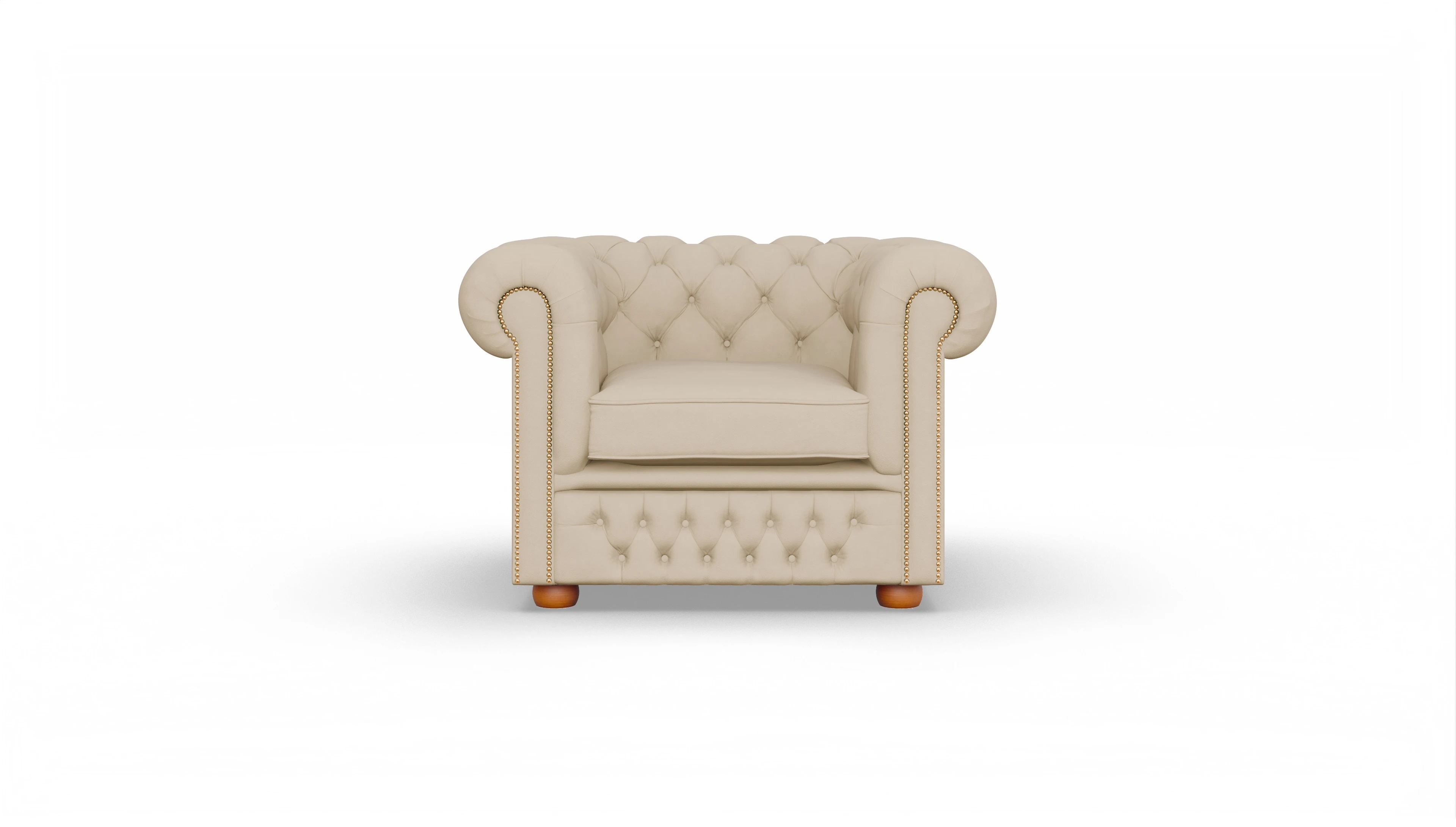 Ansicht des Produktes Islington Sessel in Leder beige