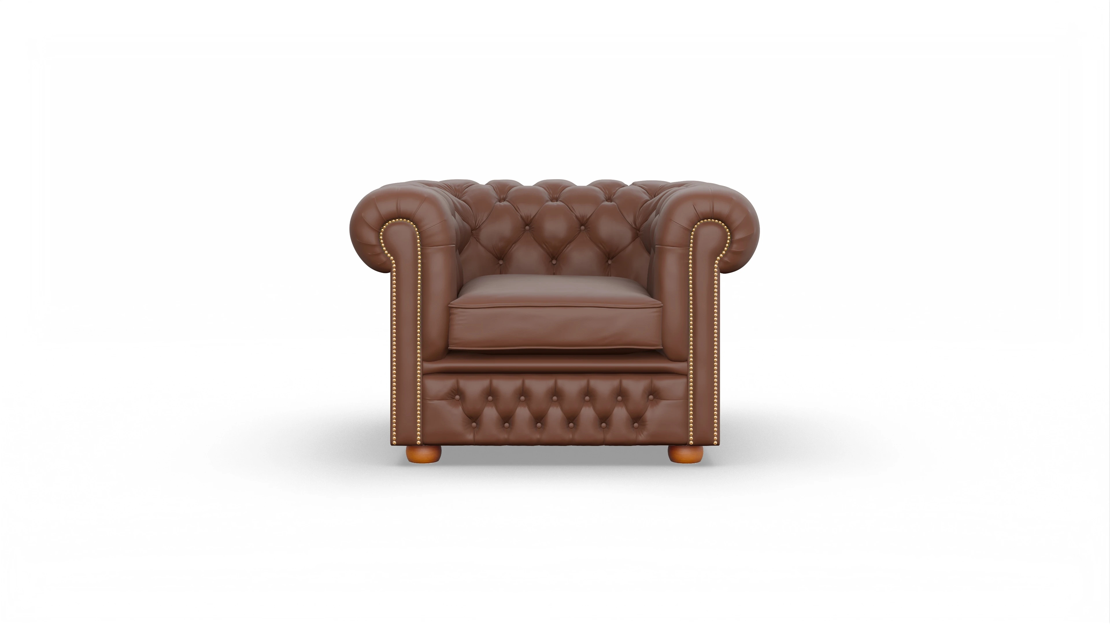 Ansicht des Produktes Islington Sessel in Leder braun
