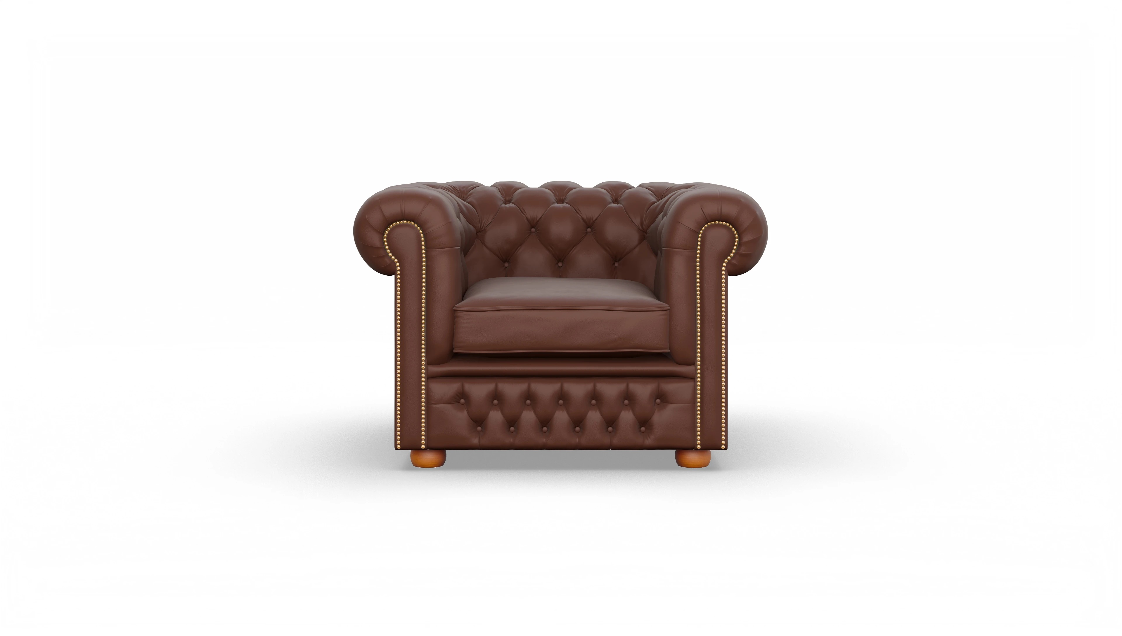 Ansicht des Produktes Islington Sessel in Leder braun
