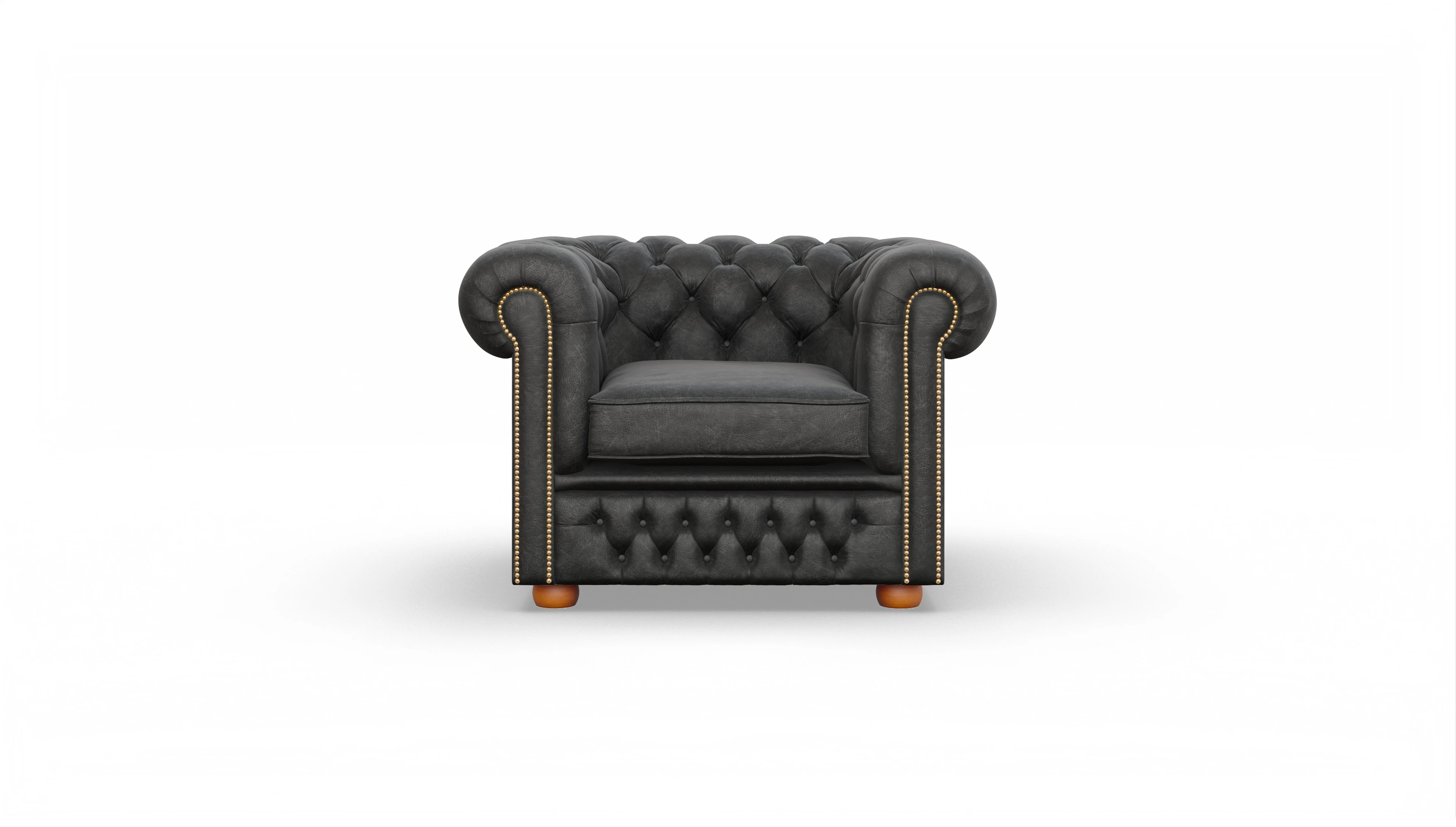 Ansicht des Produktes Islington Sessel in Leder schwarz
