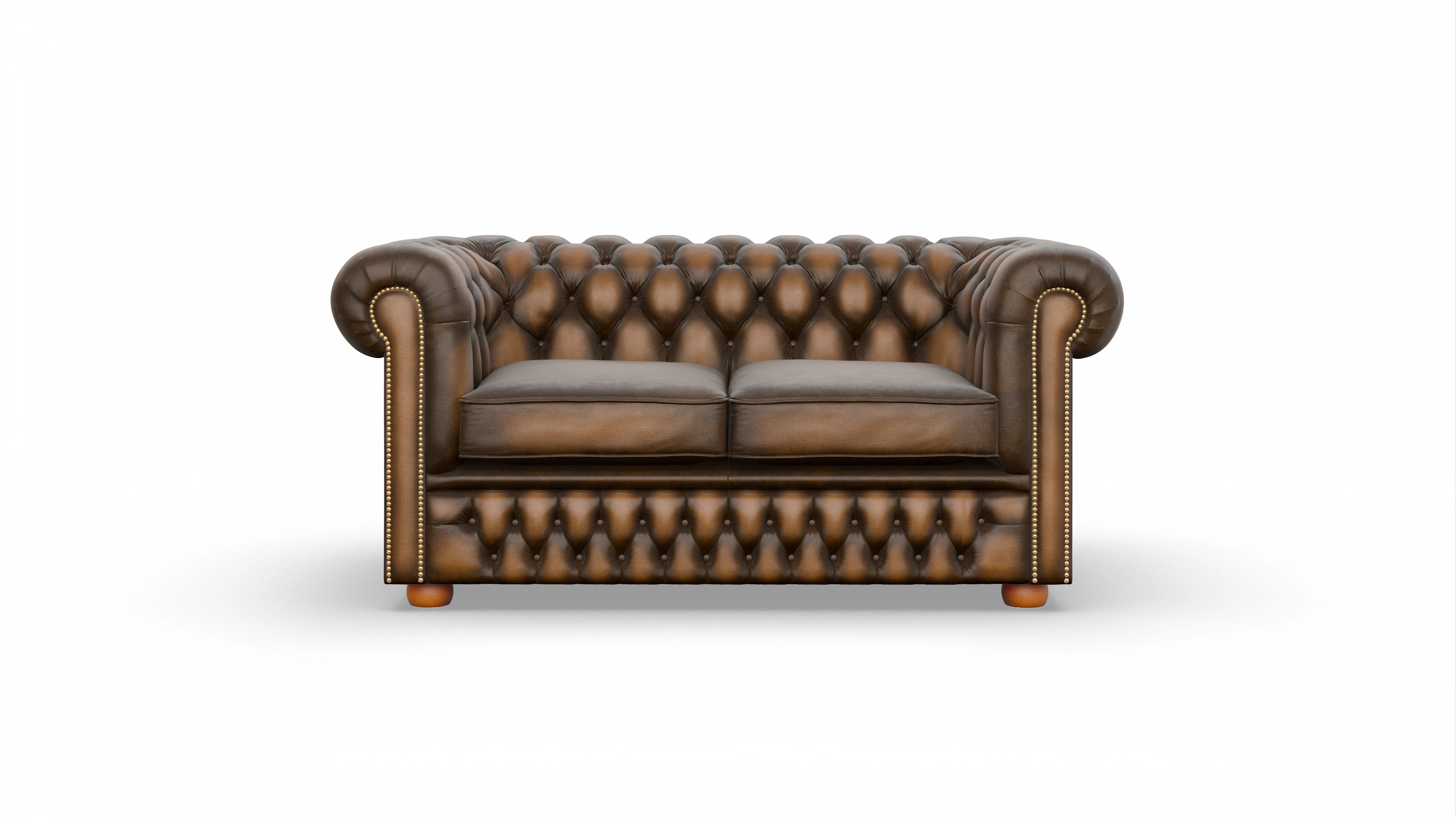 Ansicht des Produktes Islington 2-Sitzer in Leder braun