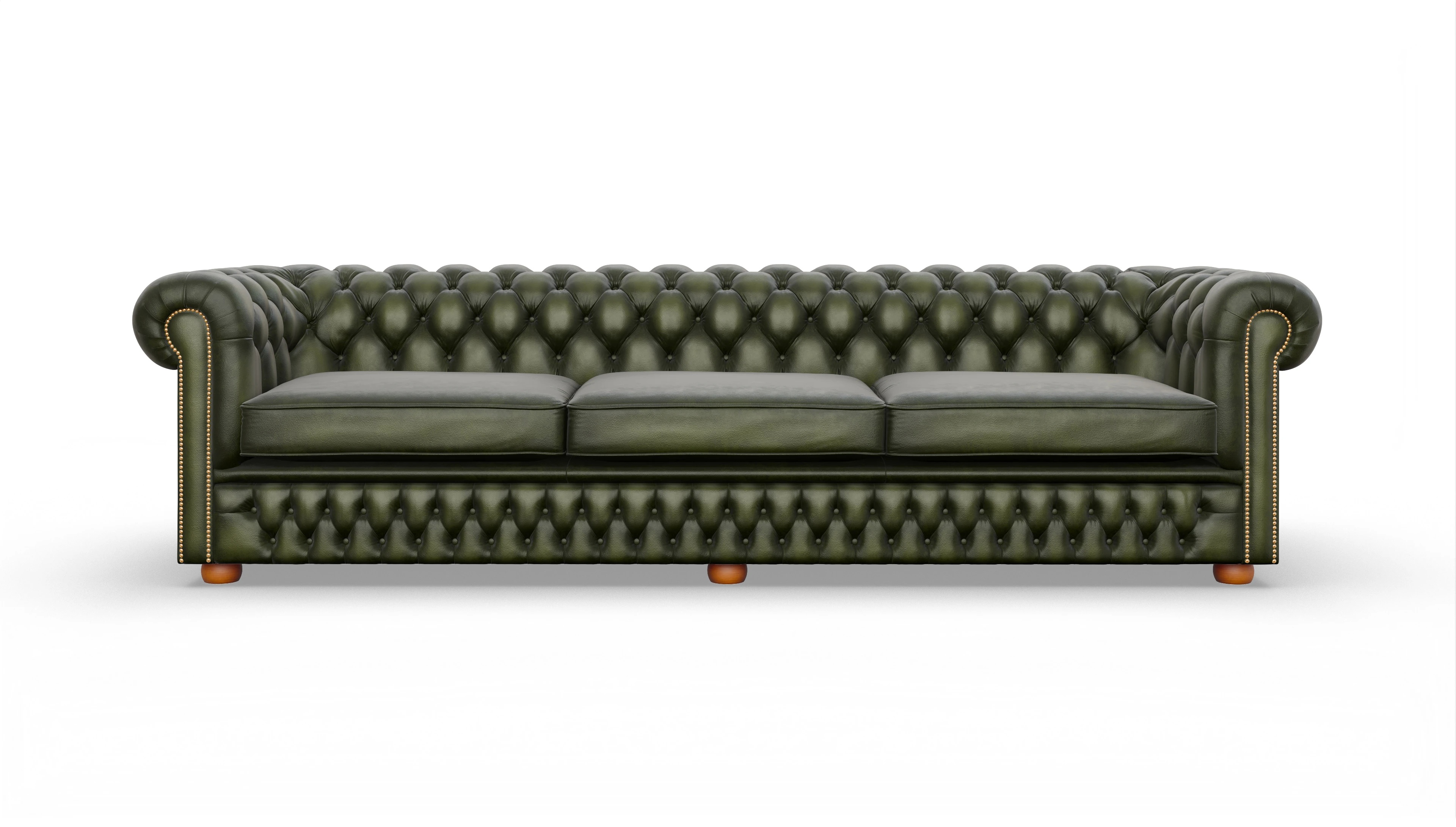 Ansicht des Produktes Islington 4-Sitzer in Leder grün
