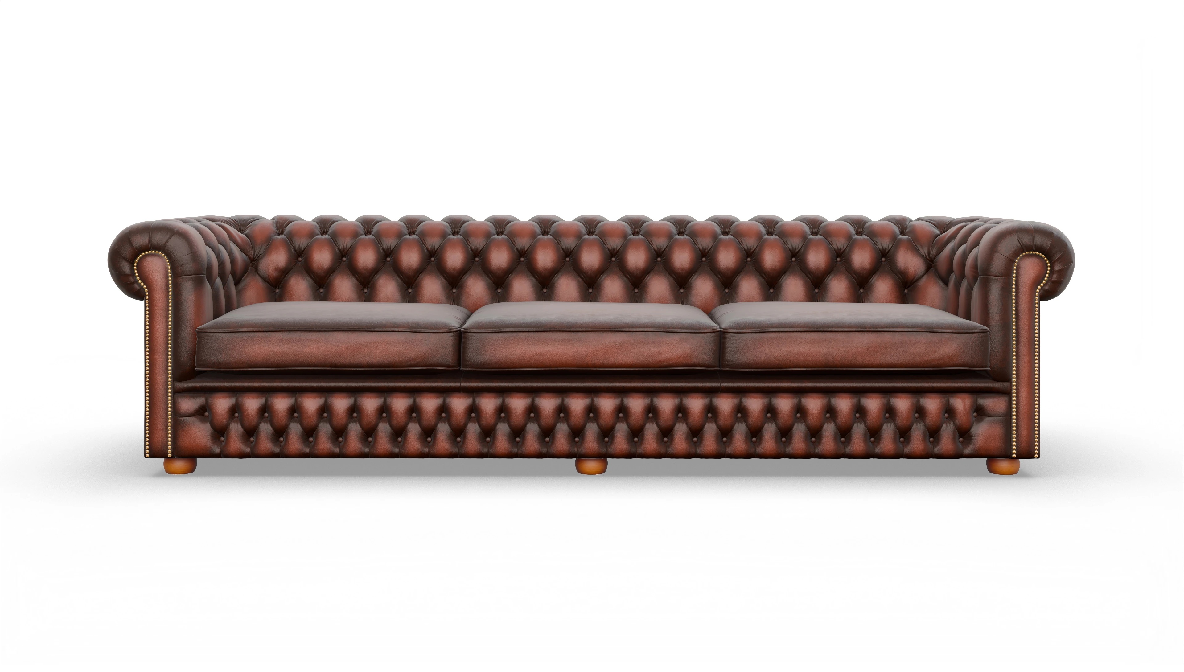 Ansicht des Produktes Islington 4-Sitzer in Leder rot