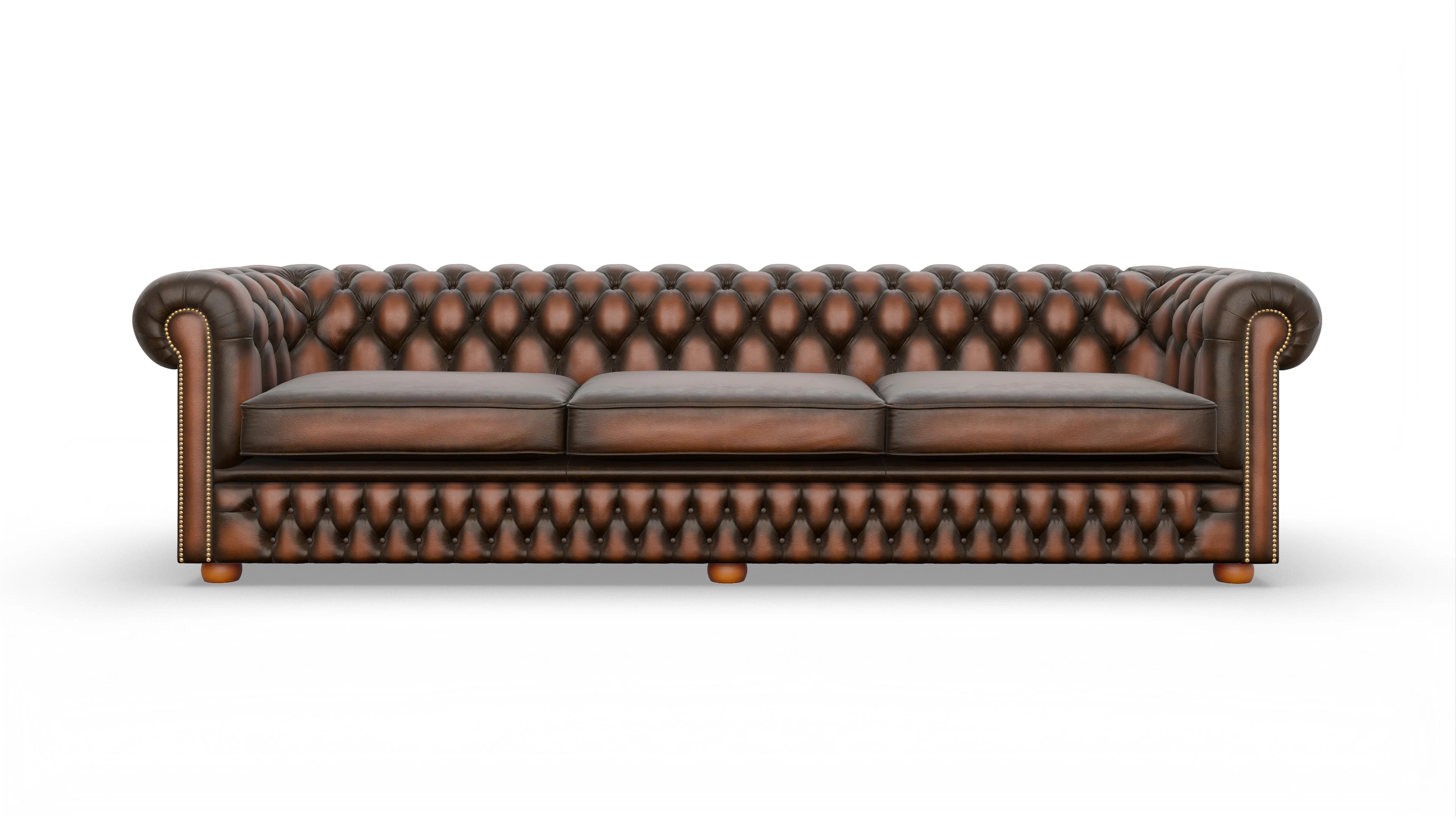 Ansicht des Produktes Islington 4-Sitzer in Leder braun