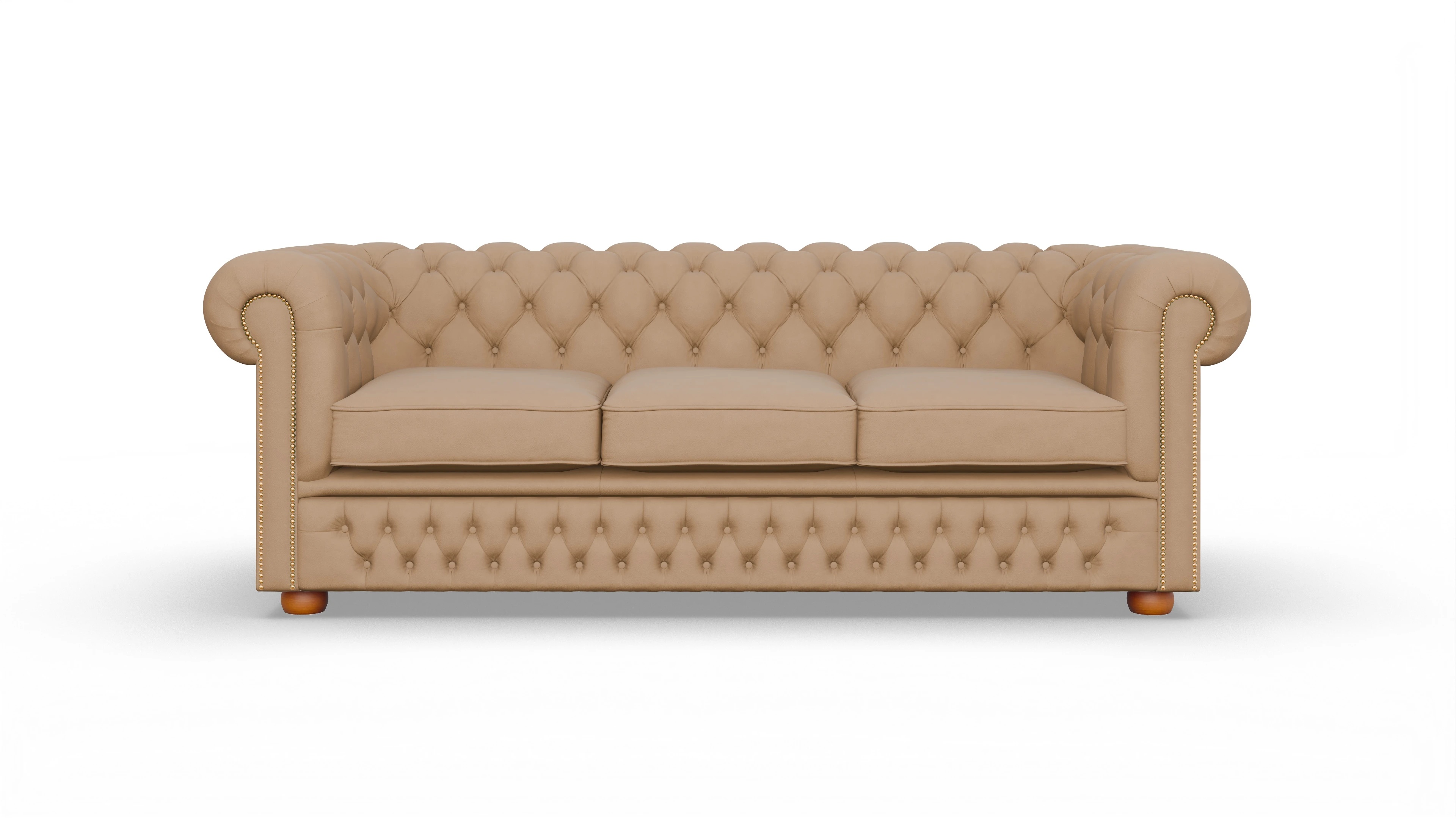 Ansicht des Produktes Islington 3-Sitzer in Leder braun