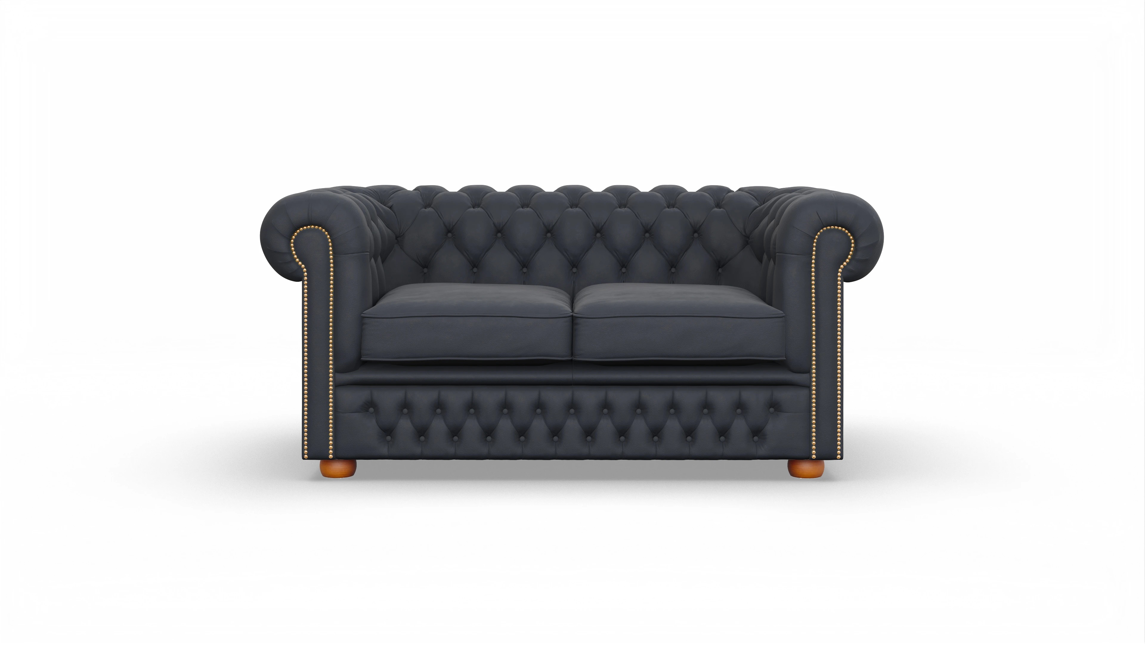 Ansicht des Produktes Islington 2-Sitzer in Leder blau