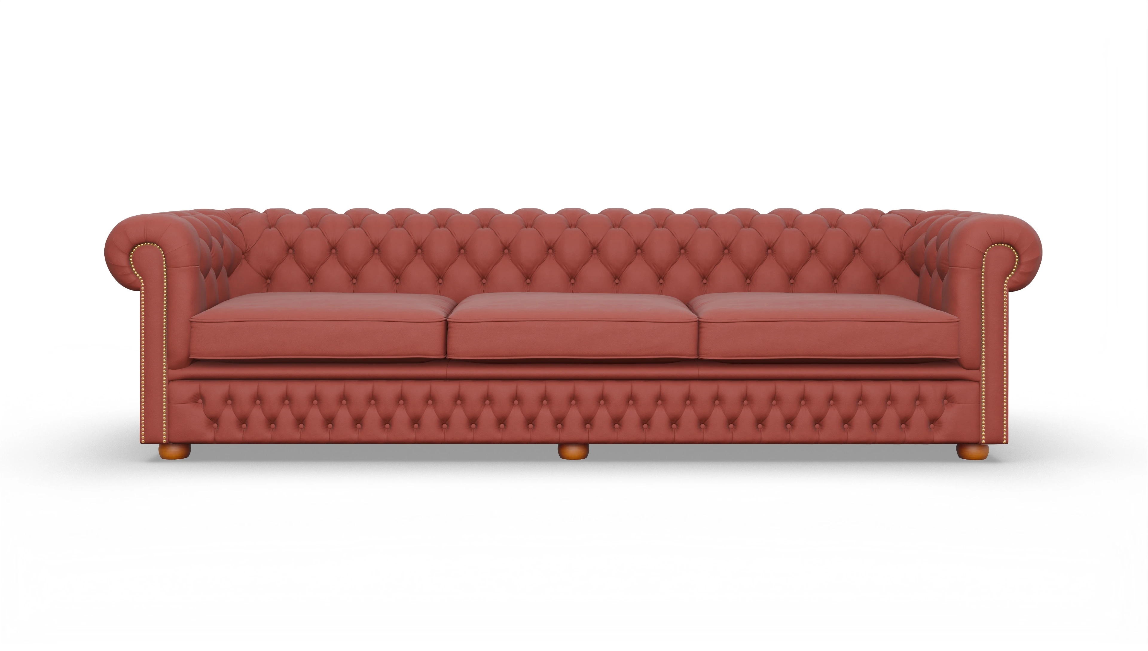 Ansicht des Produktes Islington 4-Sitzer in Leder rot