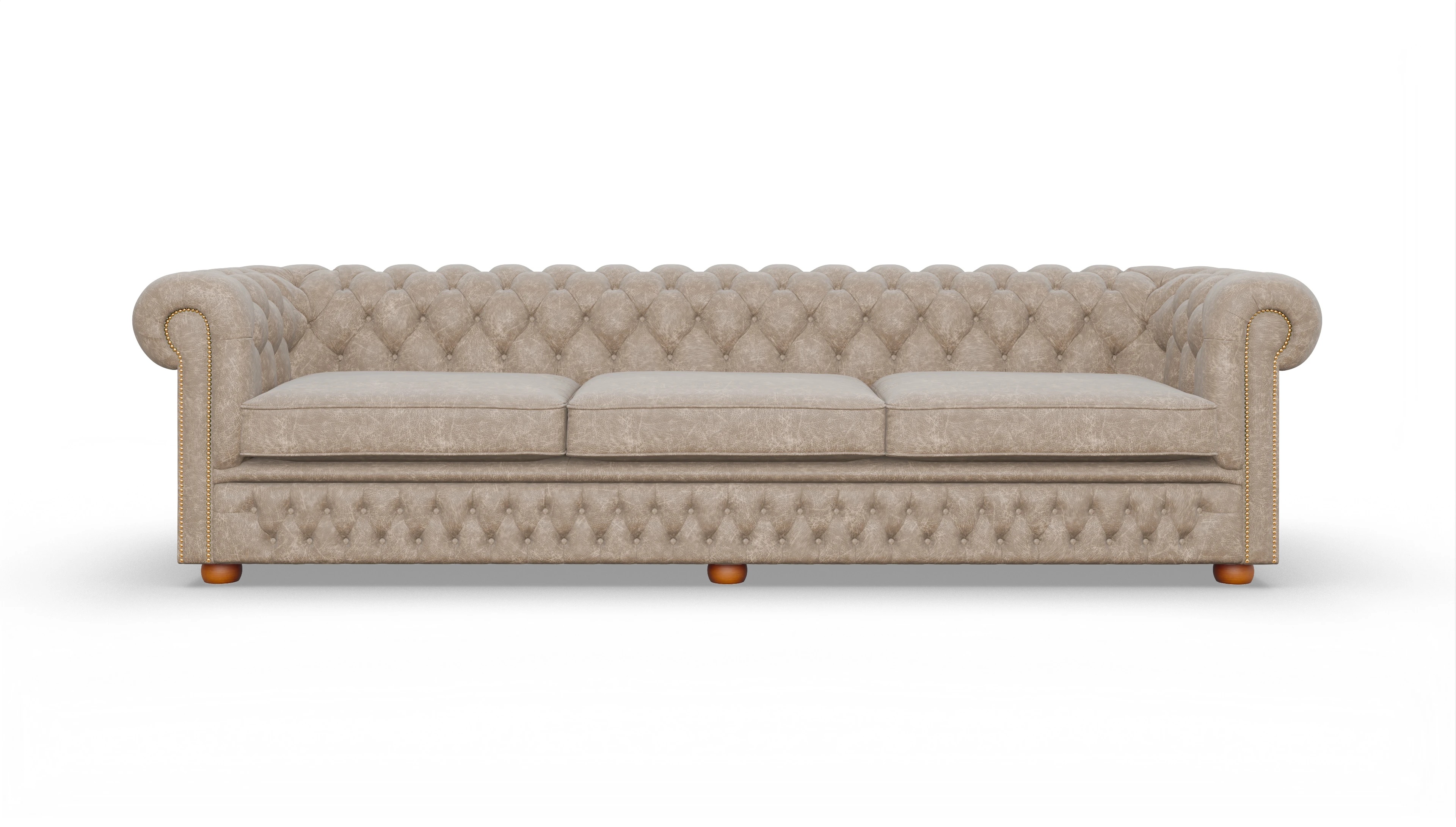Ansicht des Produktes Islington 4-Sitzer in Leder beige