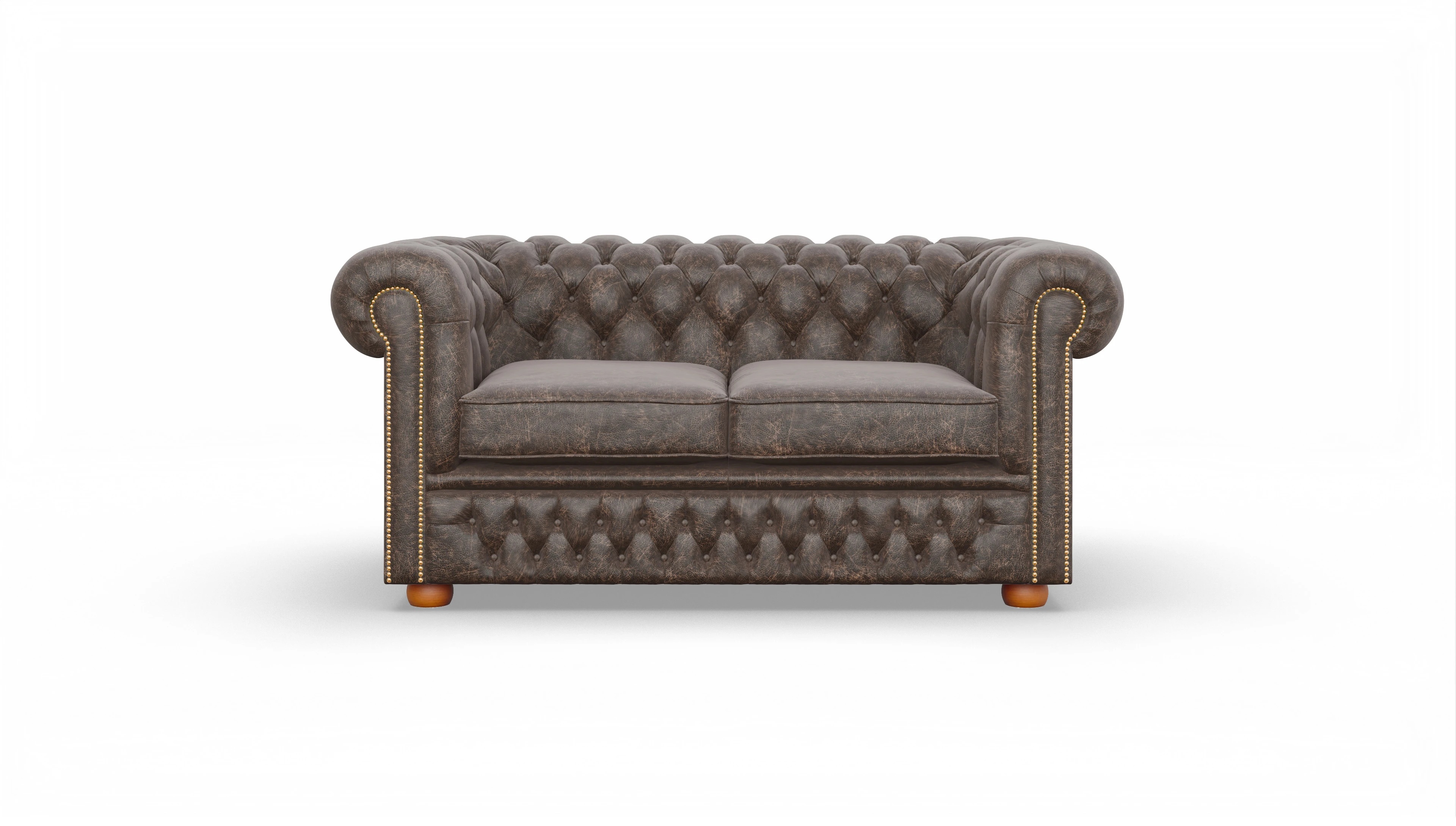 Ansicht des Produktes Islington 2-Sitzer in Leder braun
