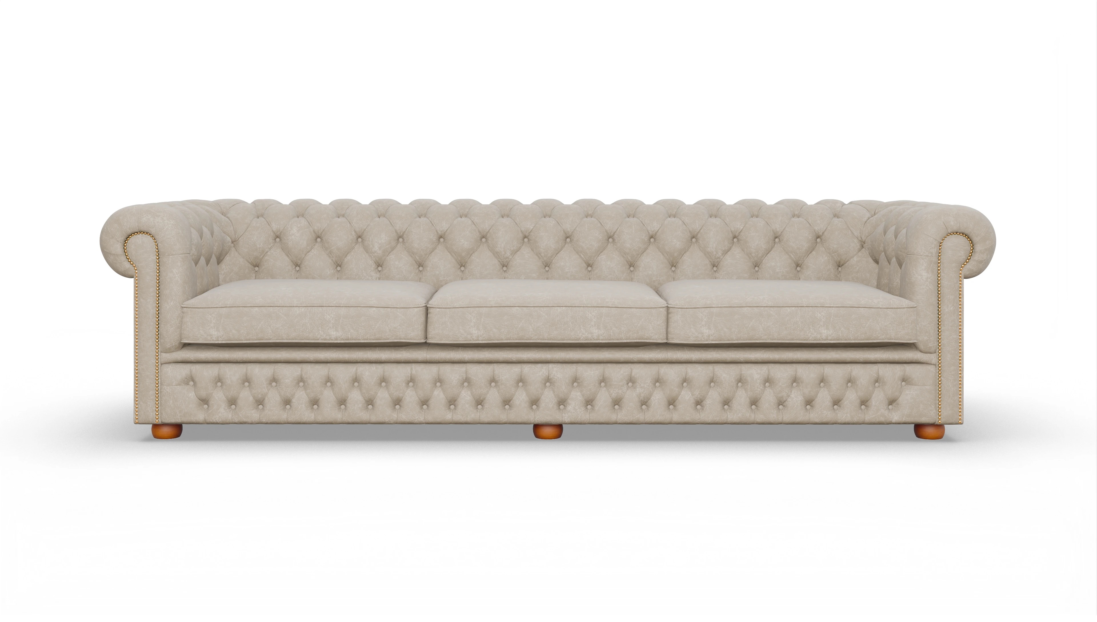 Ansicht des Produktes Islington 4-Sitzer in Leder beige