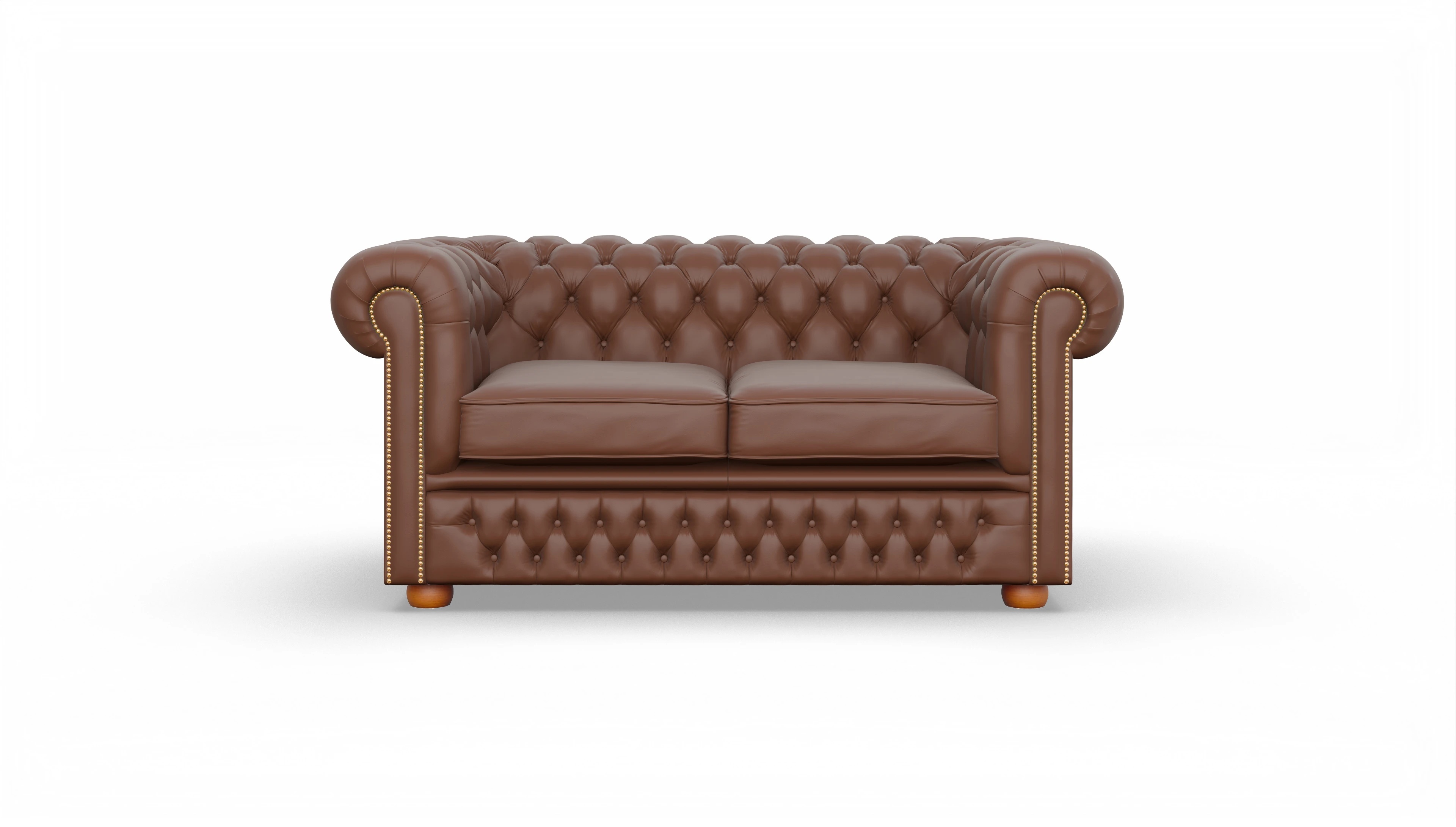 Ansicht des Produktes Islington 2-Sitzer in Leder braun
