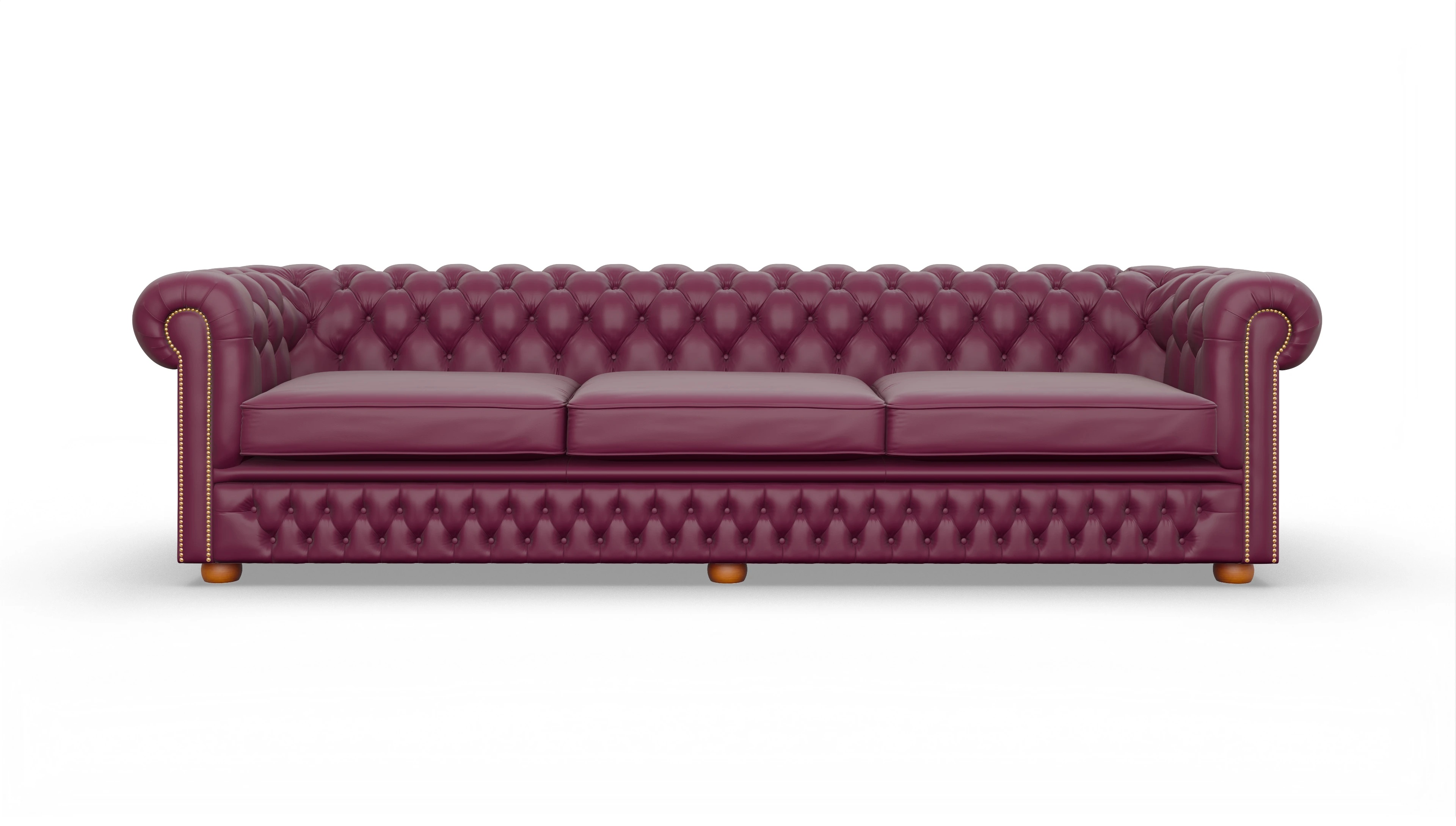 Ansicht des Produktes Islington 4-Sitzer in Leder rot