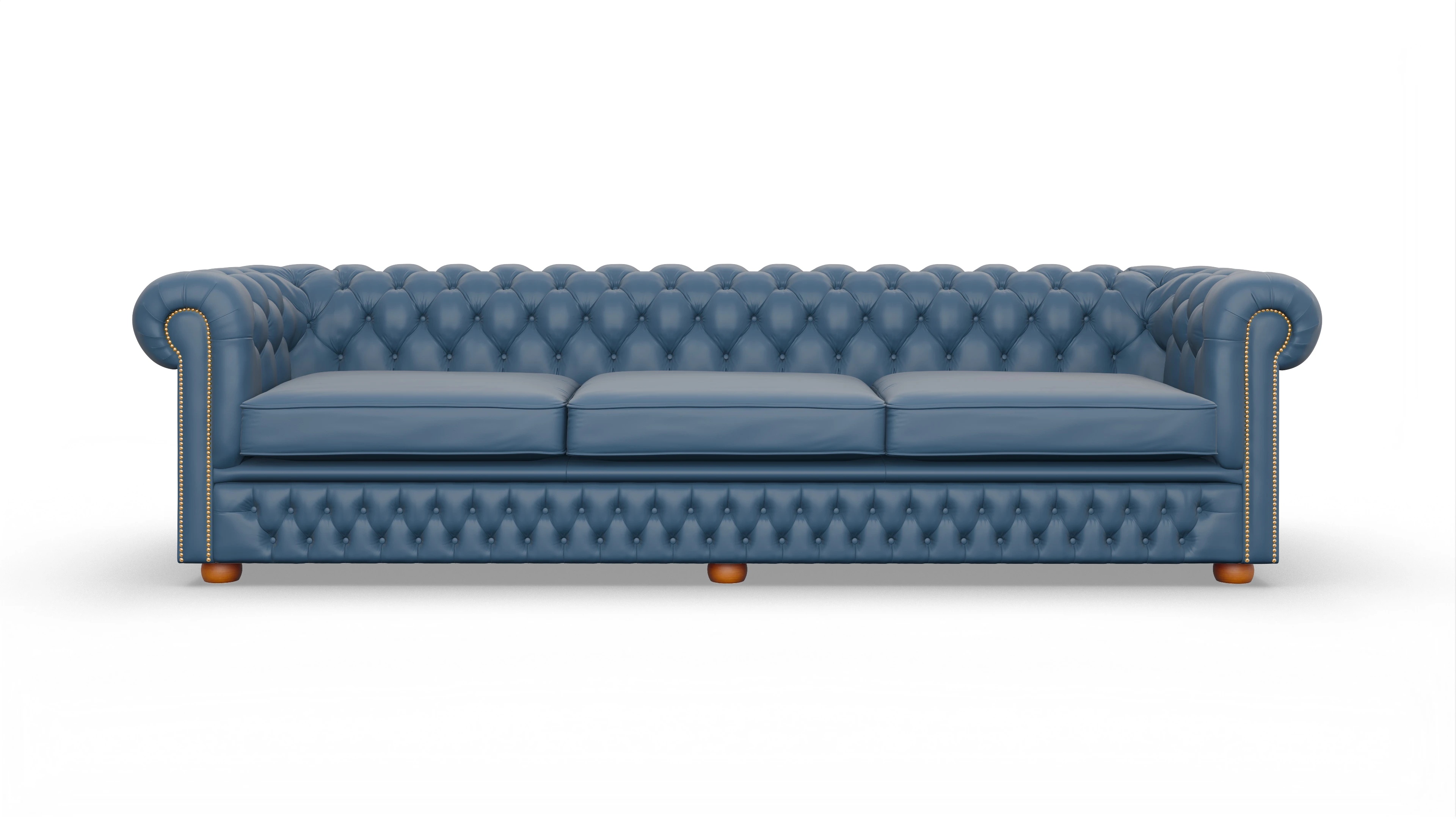 Ansicht des Produktes Islington 4-Sitzer in Leder blau