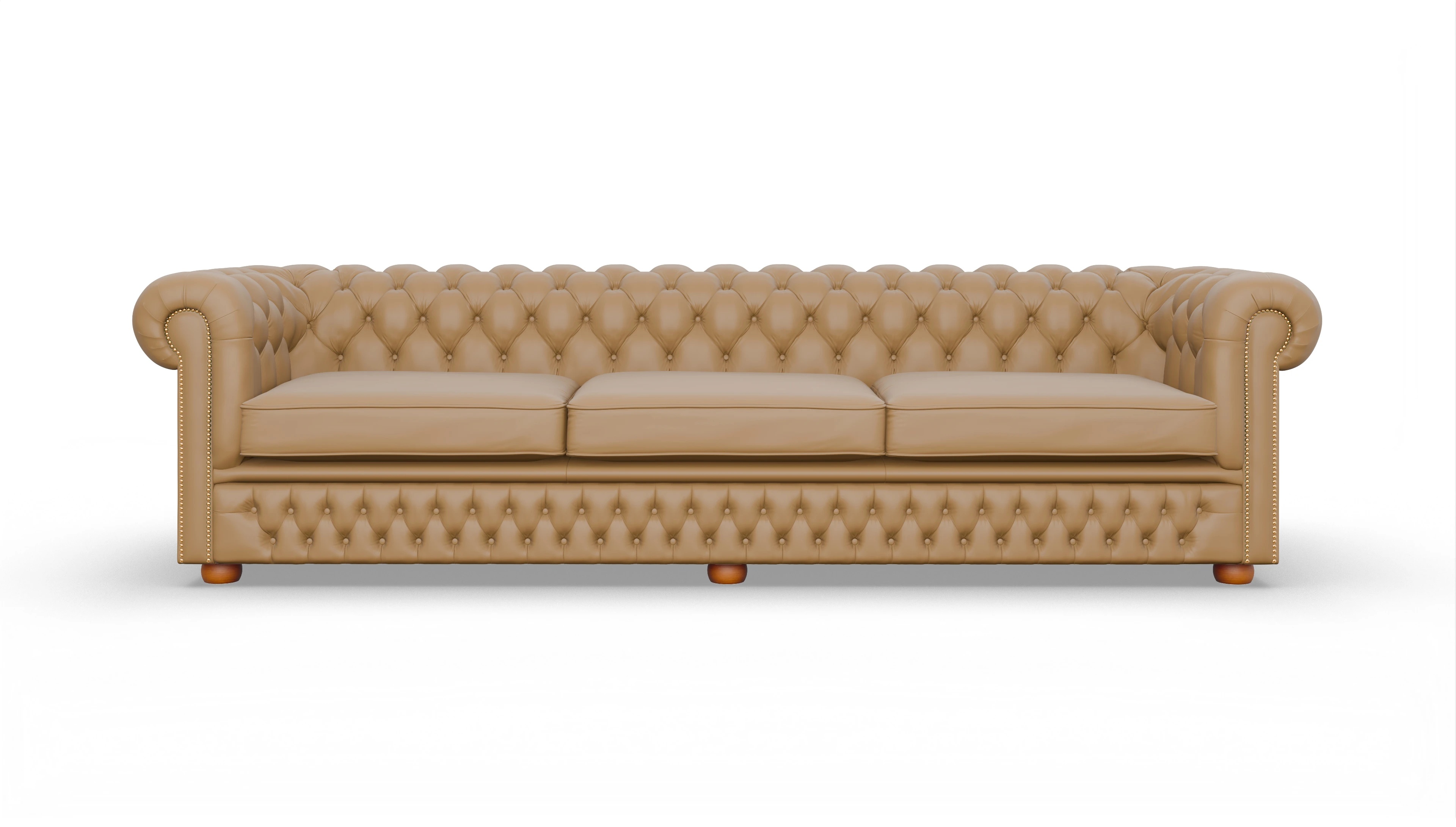 Ansicht des Produktes Islington 4-Sitzer in Leder gelb
