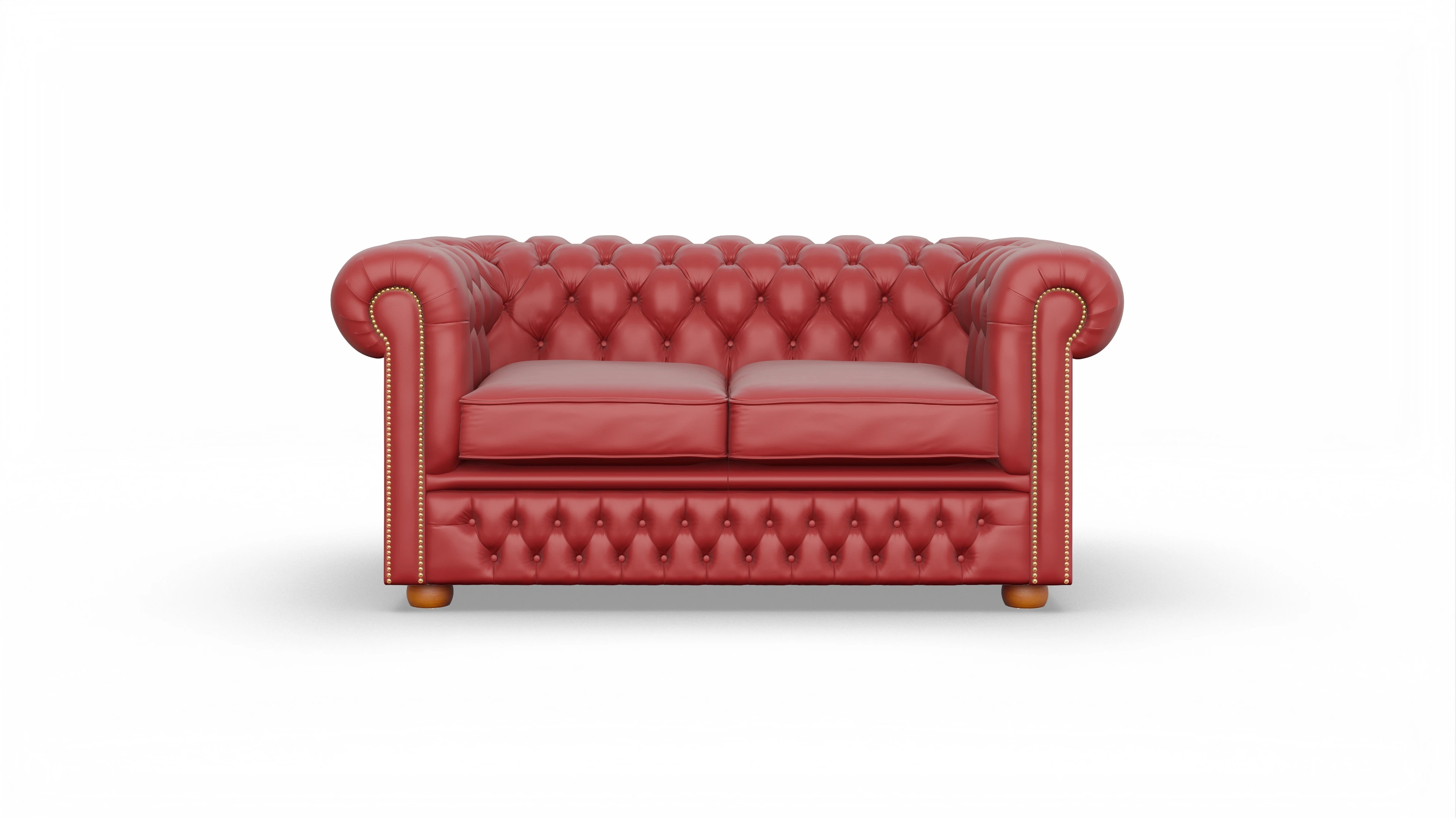 Ansicht des Produktes Islington 2-Sitzer in Leder rot
