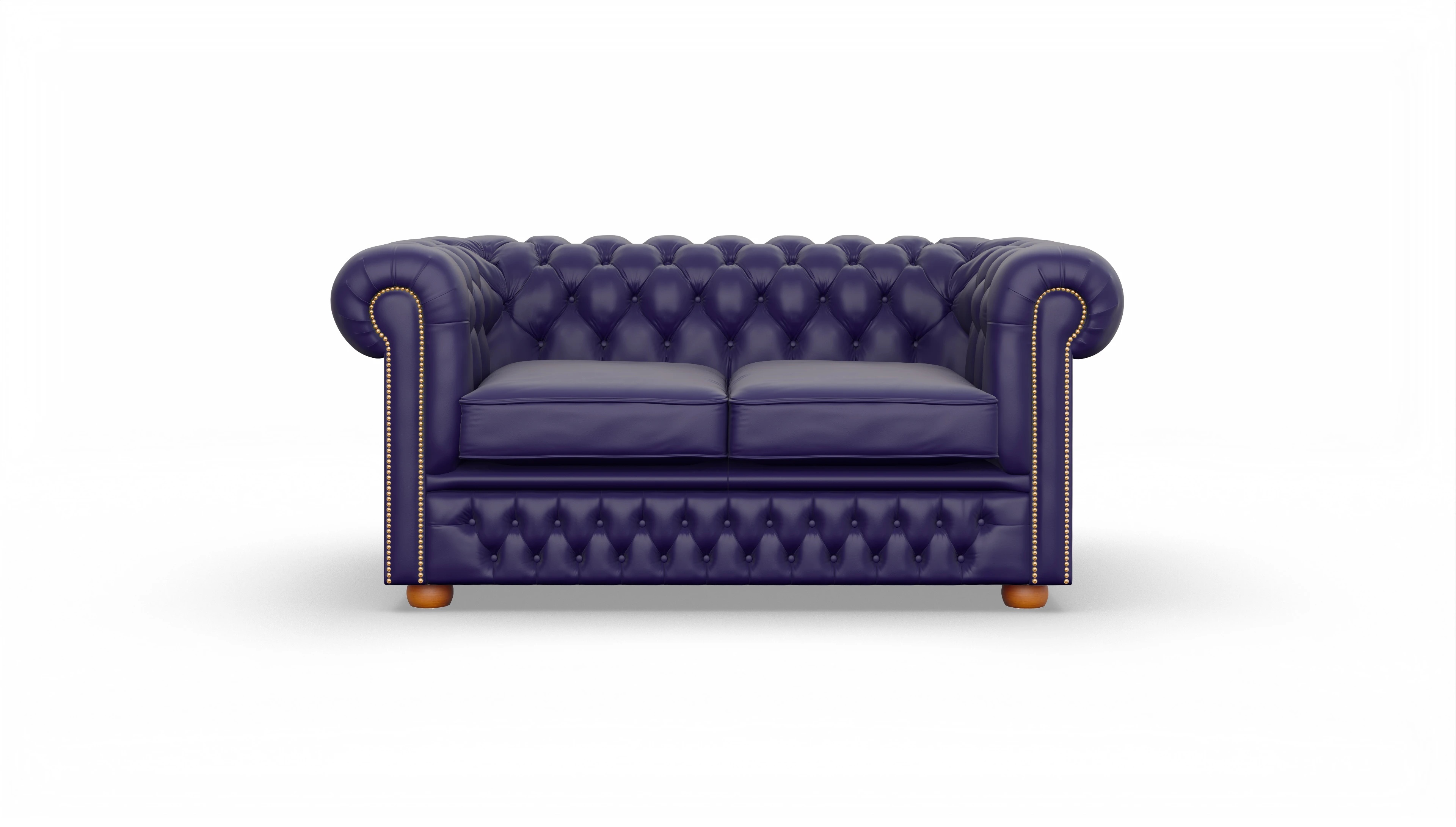 Ansicht des Produktes Islington 2-Sitzer in Leder blau