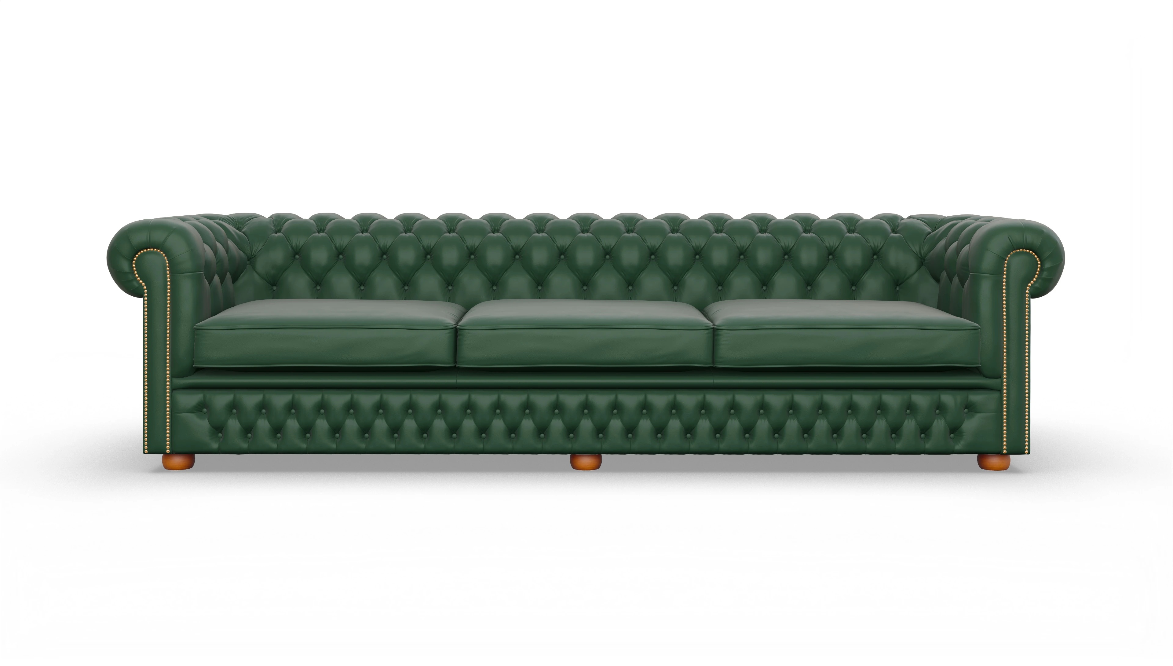 Ansicht des Produktes Islington 4-Sitzer in Leder grün