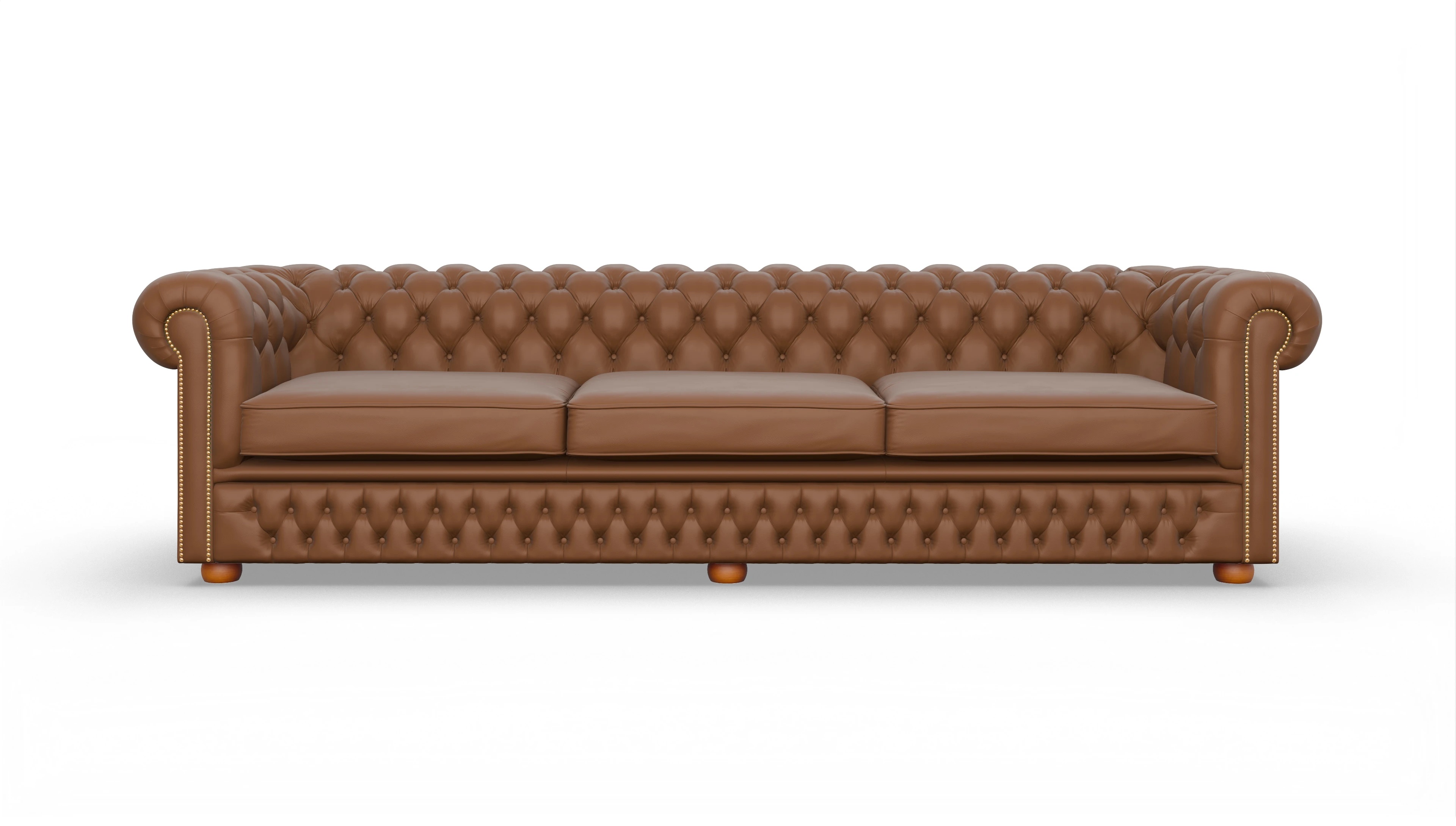 Ansicht des Produktes Islington 4-Sitzer in Leder braun