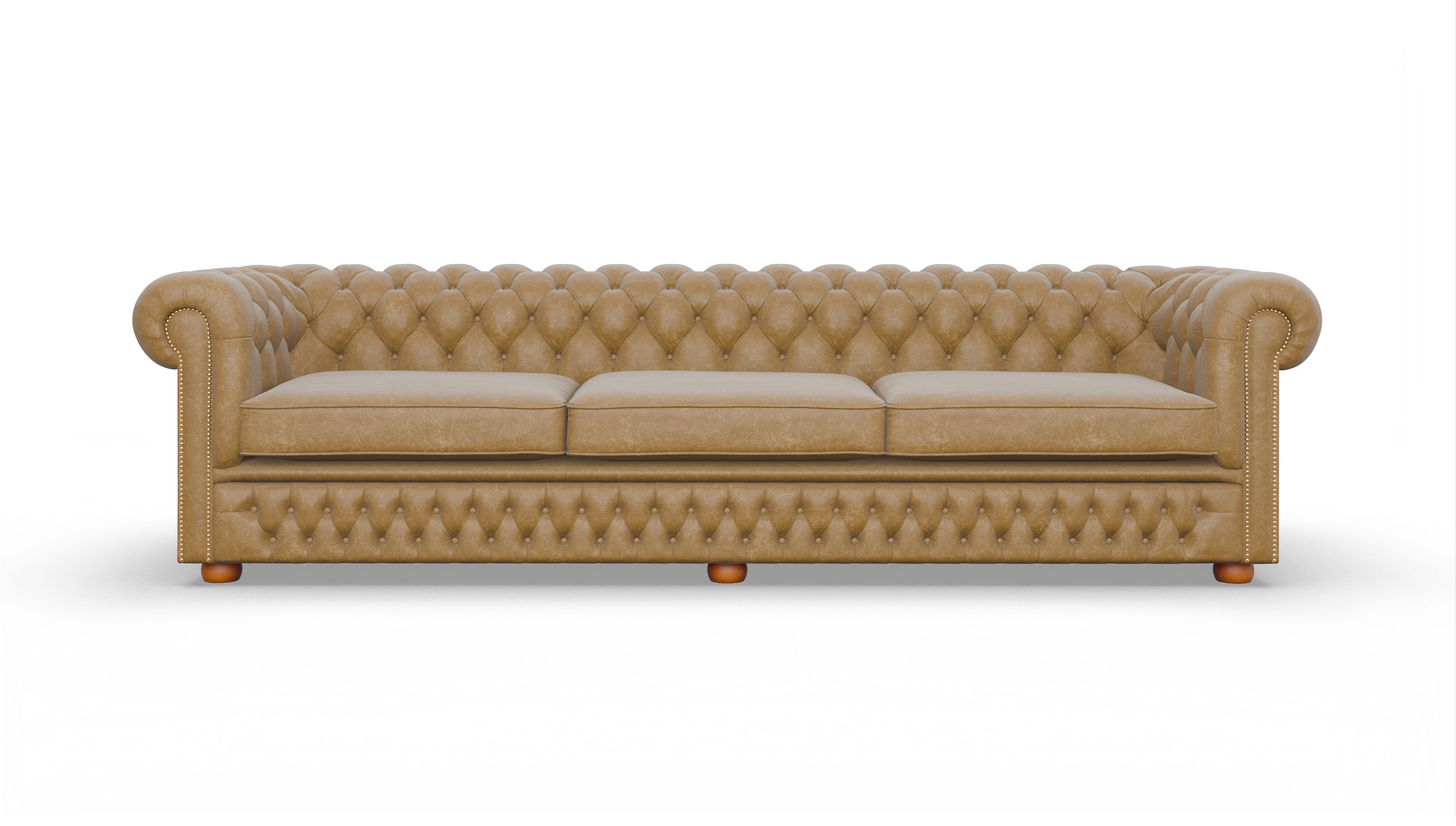 Ansicht des Produktes Islington 4-Sitzer in Leder braun