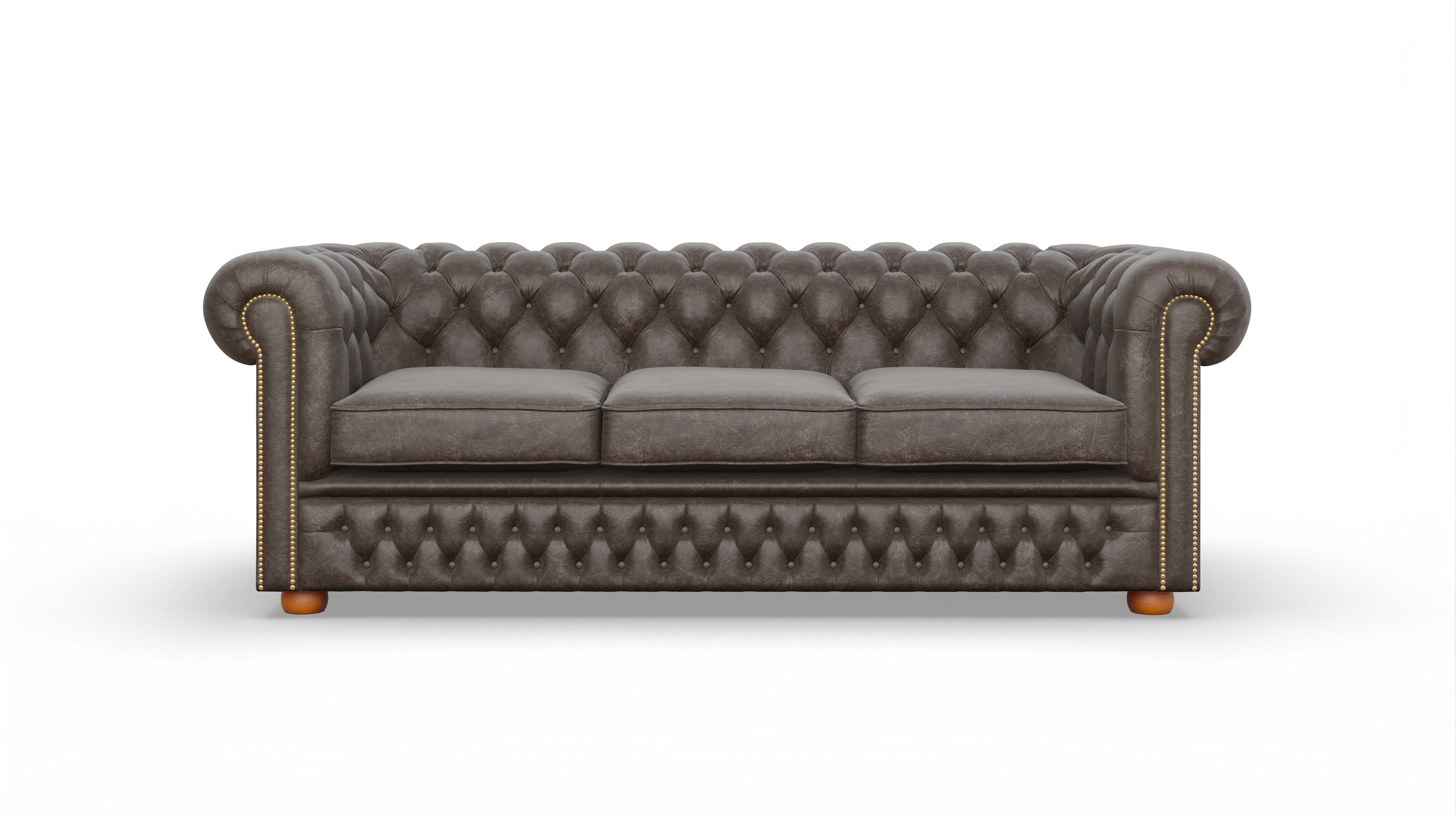 Ansicht des Produktes Islington 3-Sitzer in Leder braun