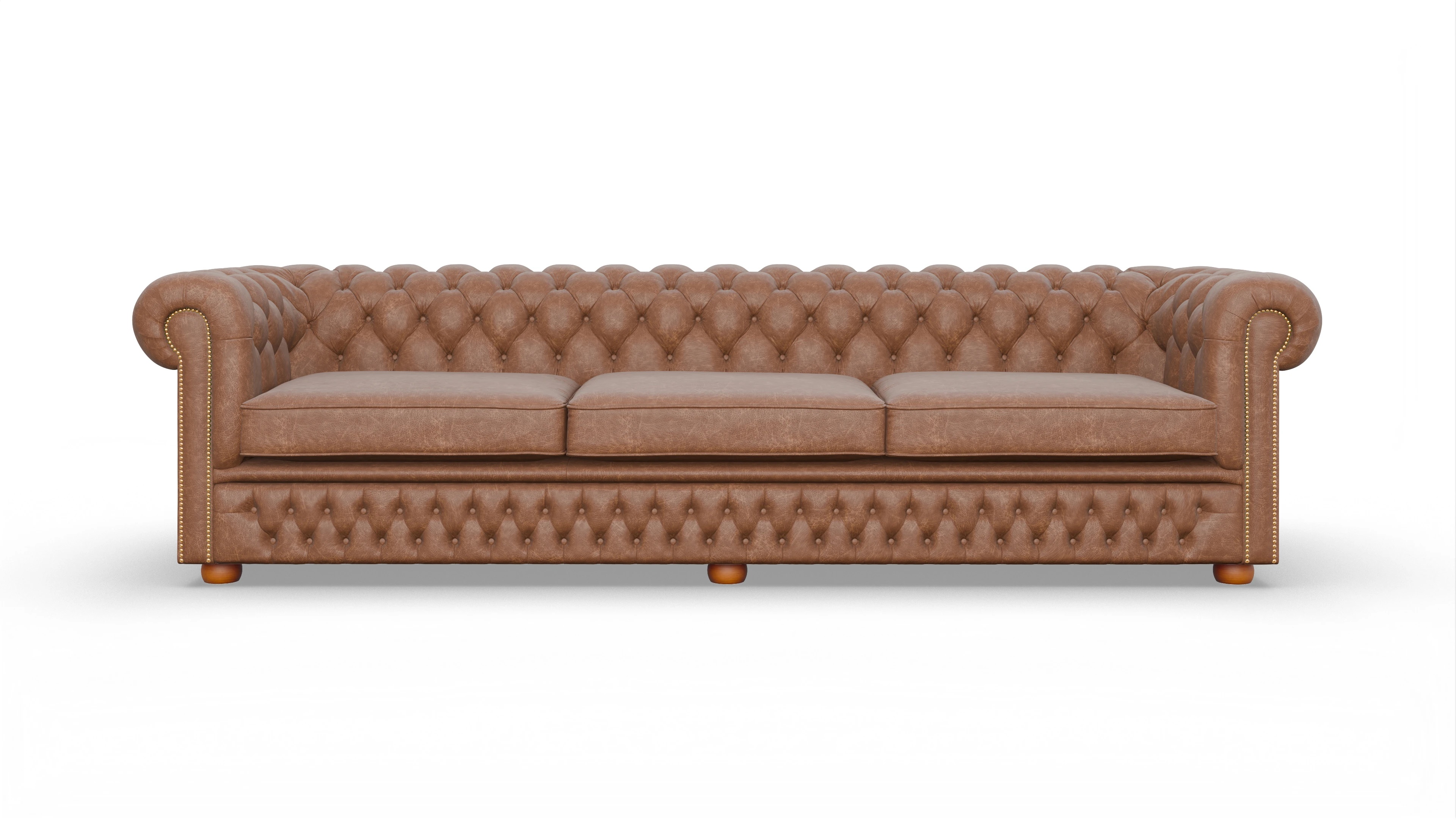 Ansicht des Produktes Islington 4-Sitzer in Leder braun