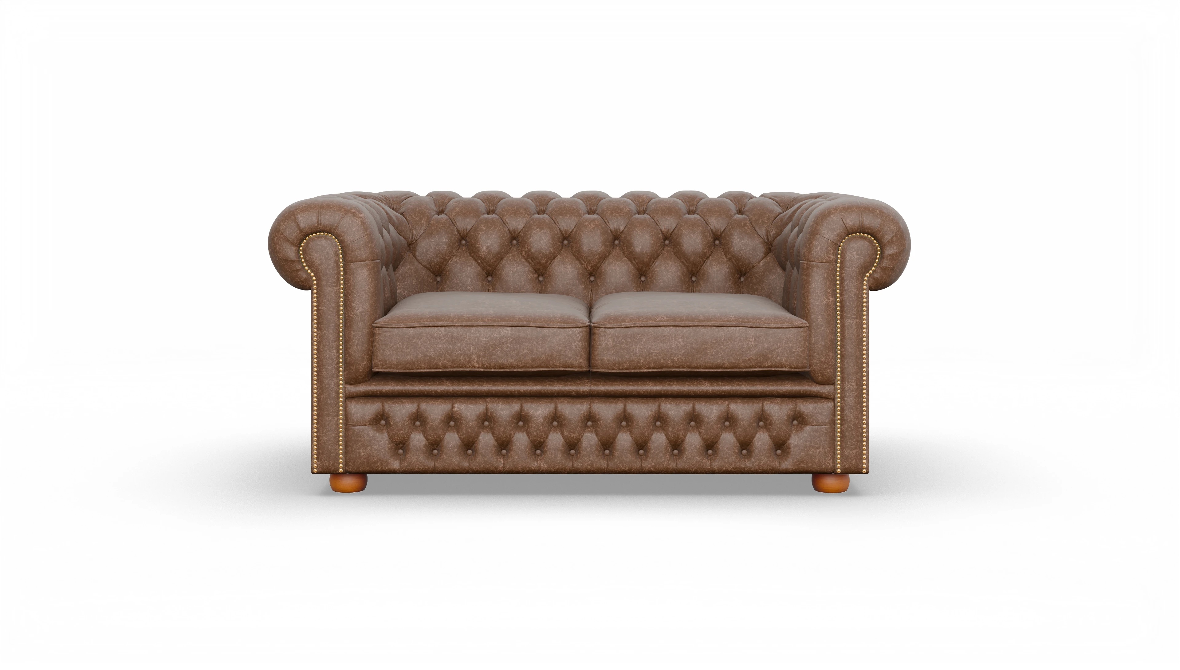 Ansicht des Produktes Islington 2-Sitzer in Leder braun
