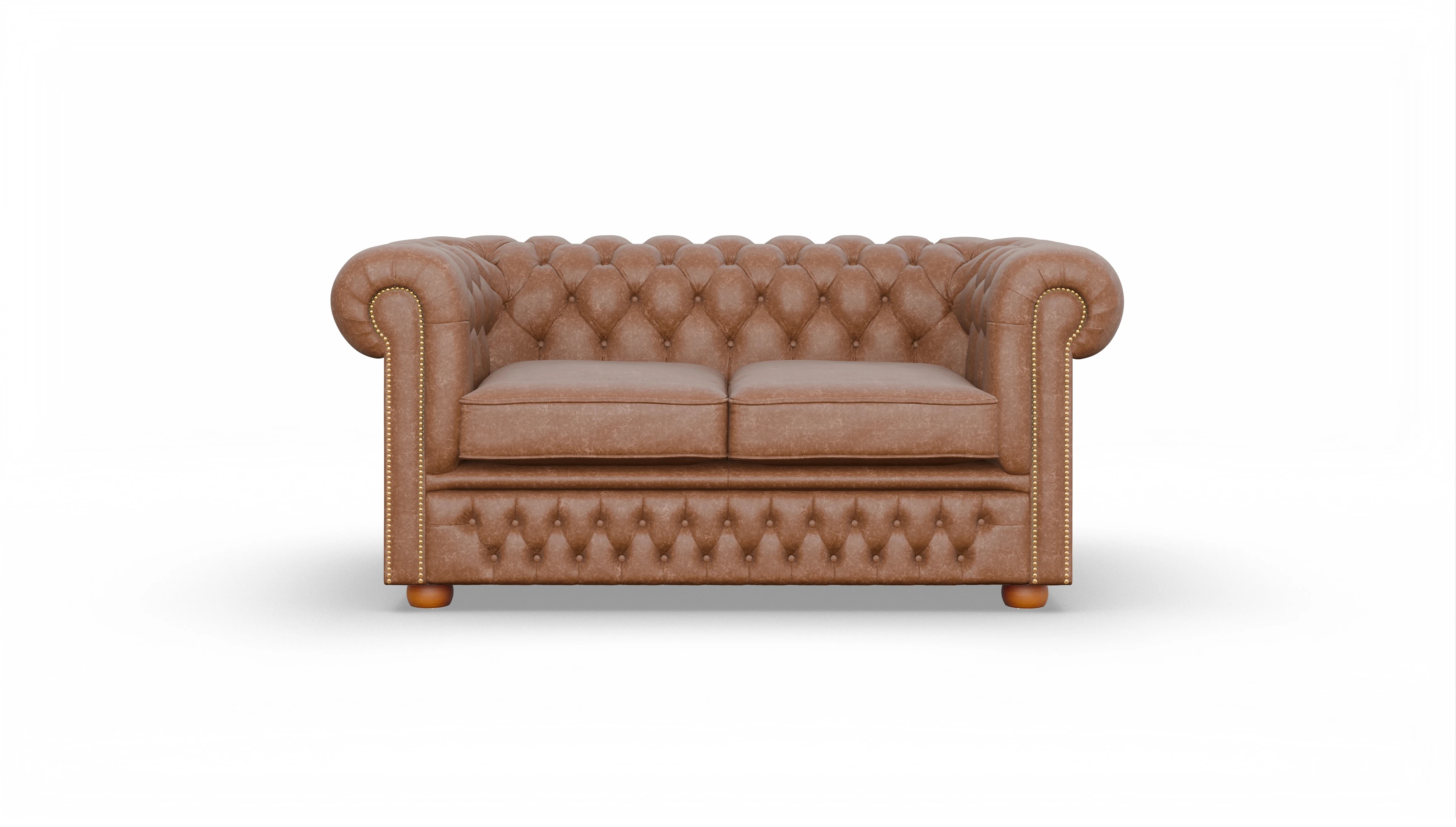 Ansicht des Produktes Islington 2-Sitzer in Leder braun