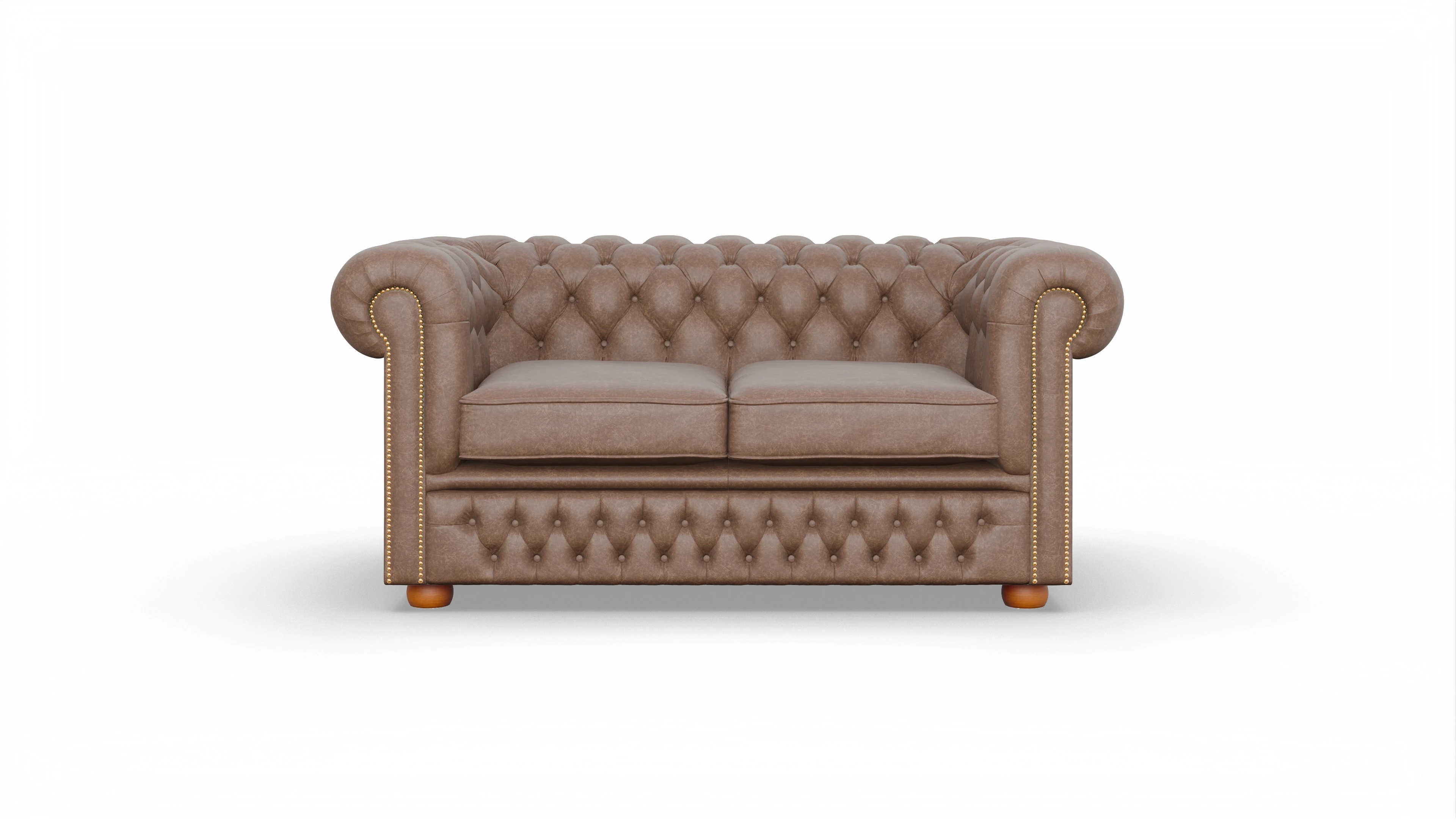 Ansicht des Produktes Islington 2-Sitzer in Leder braun