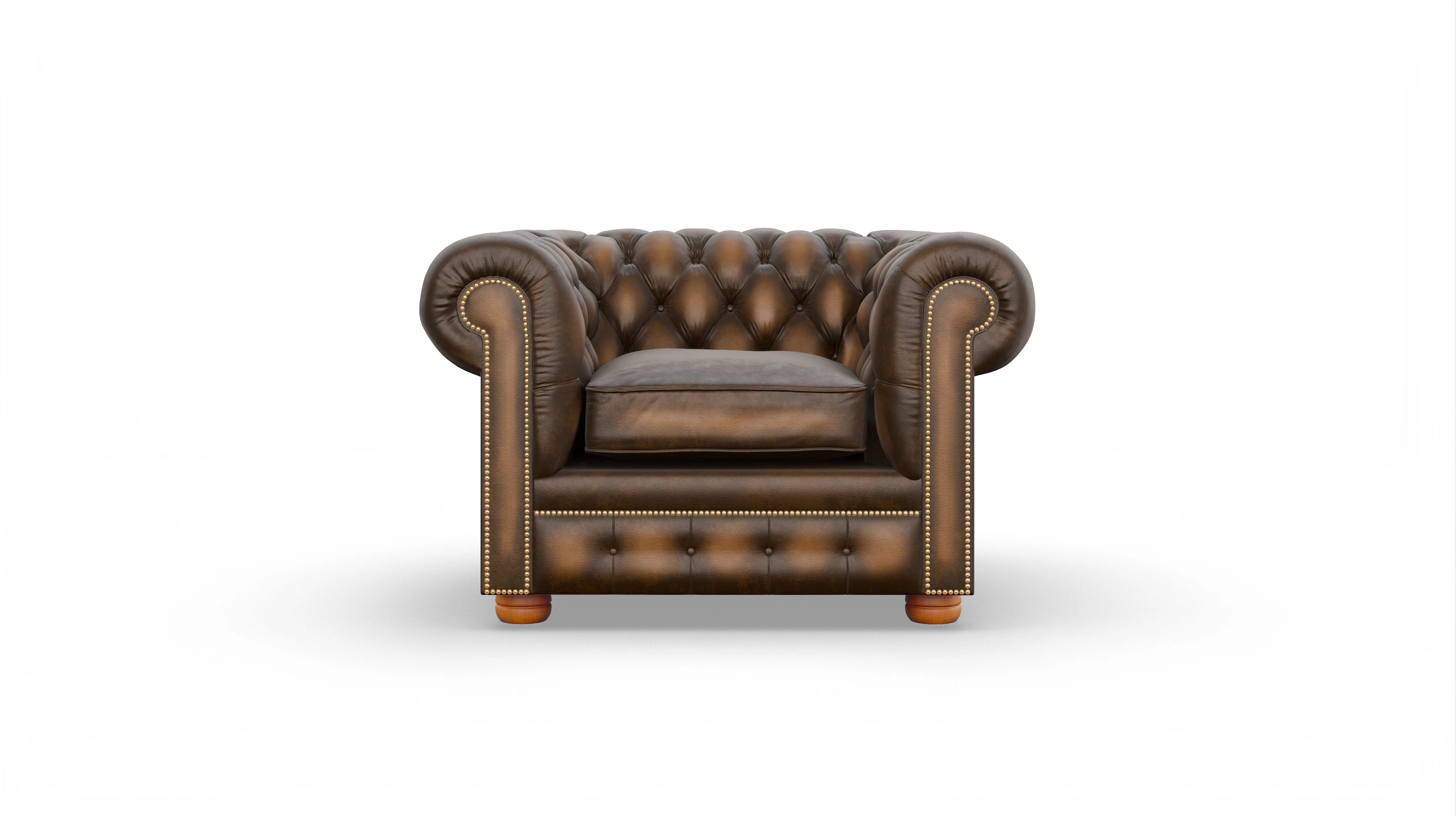 Ansicht des Produktes William Sessel in Leder braun