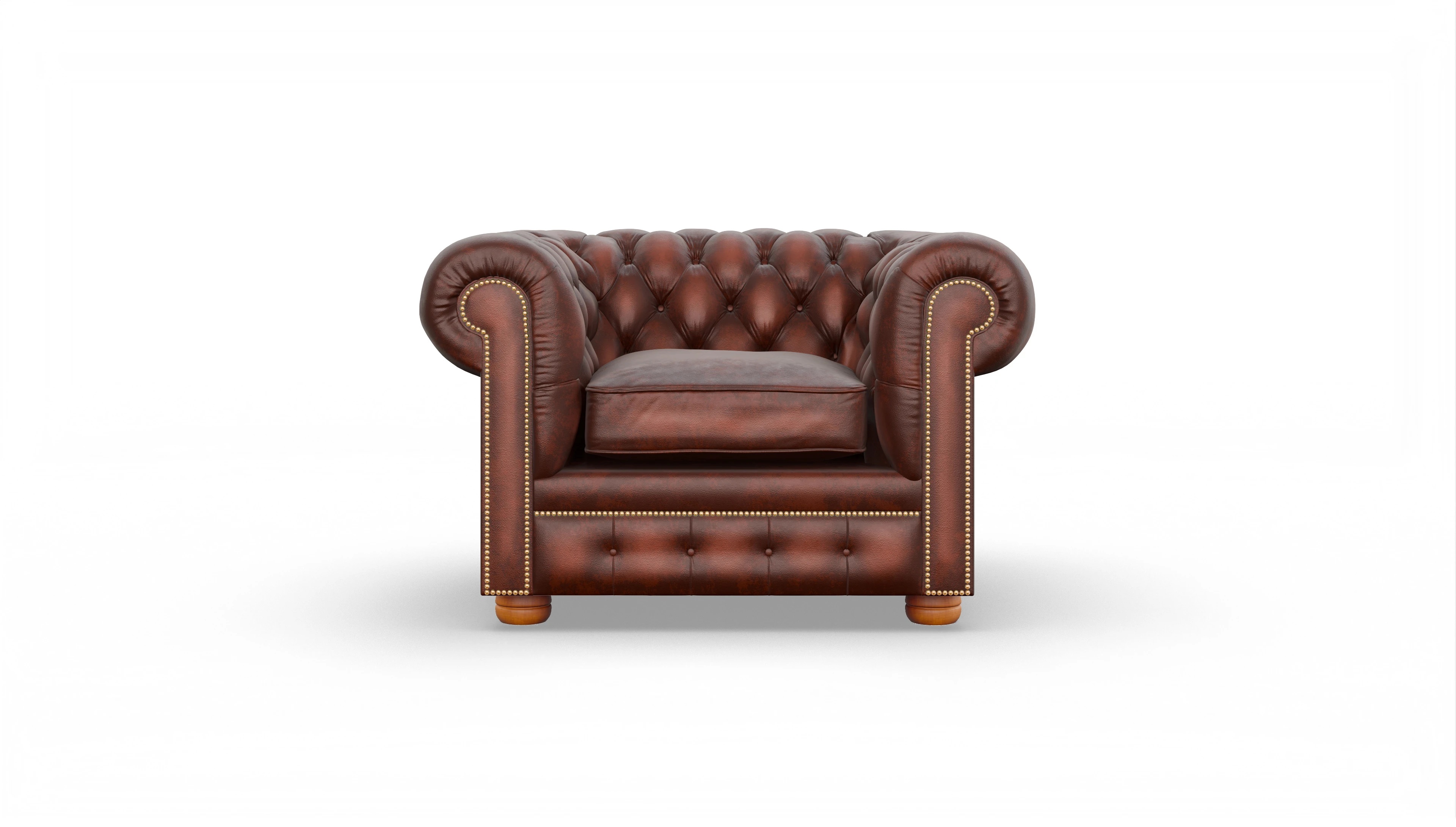 Ansicht des Produktes William Sessel in Leder rot