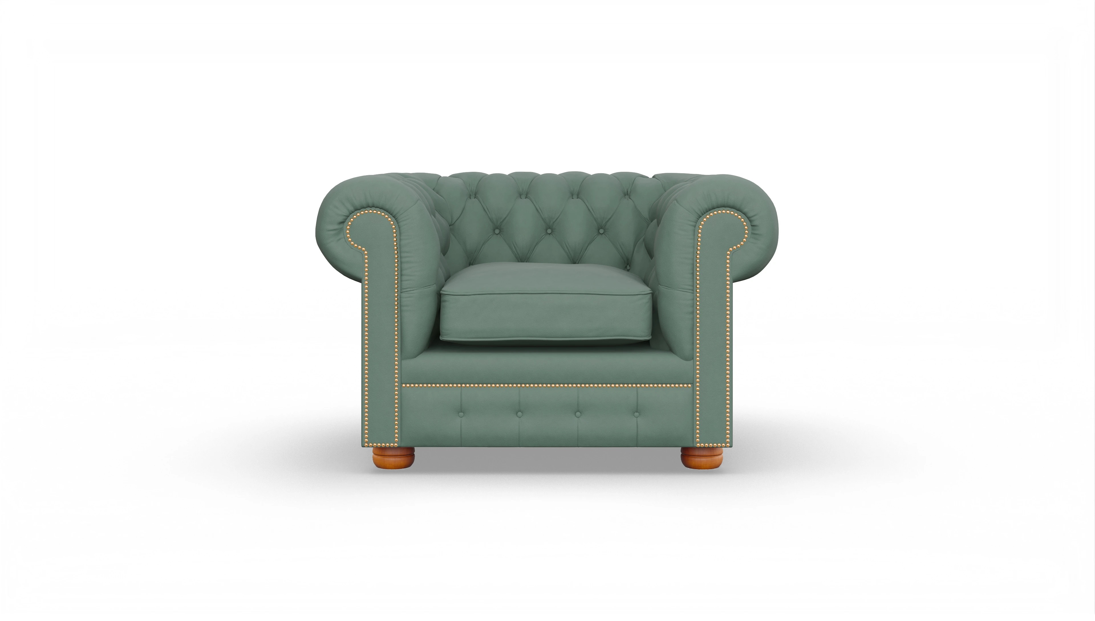 Ansicht des Produktes William Sessel in Leder grün