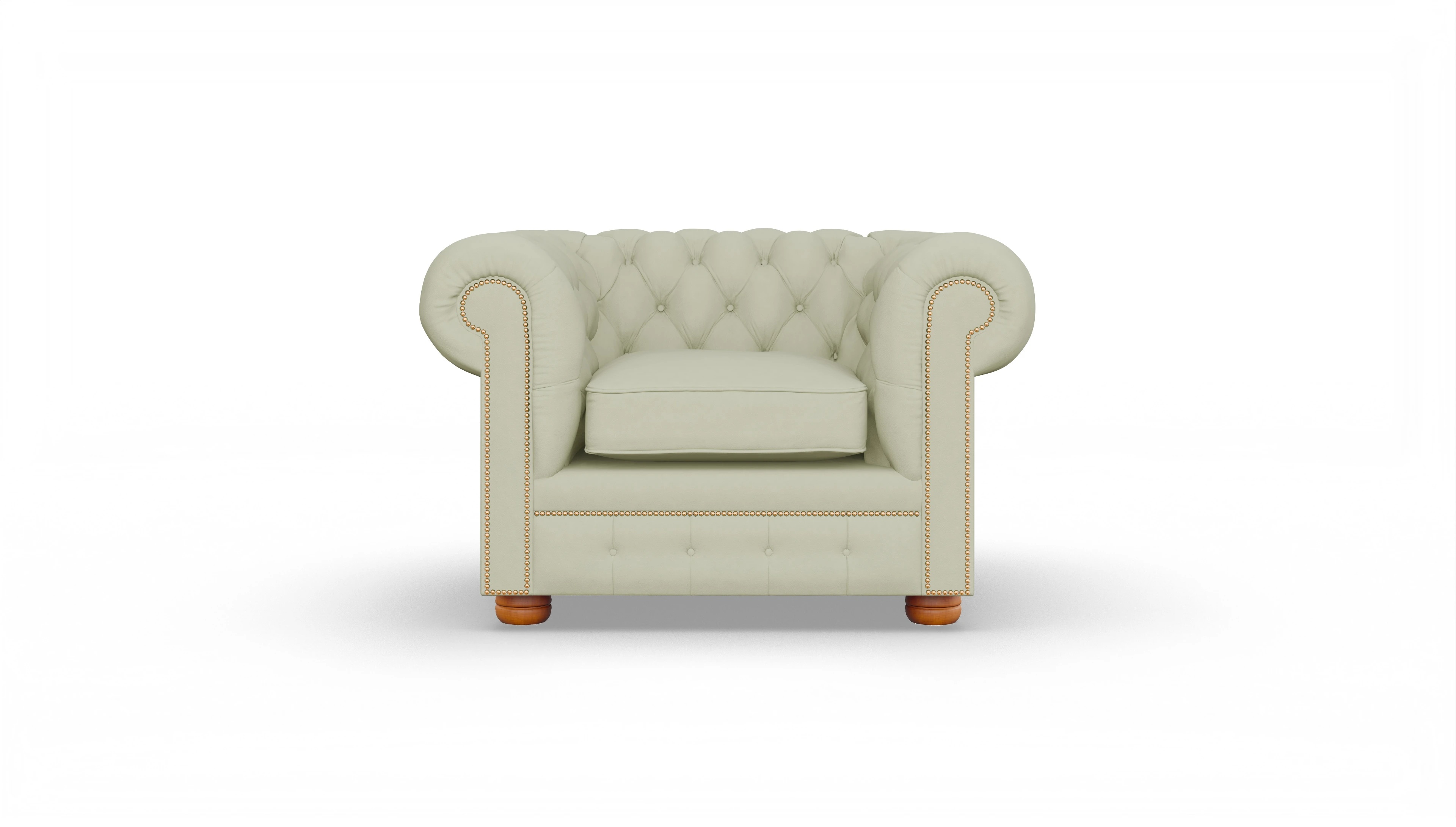 Ansicht des Produktes William Sessel in Leder grau