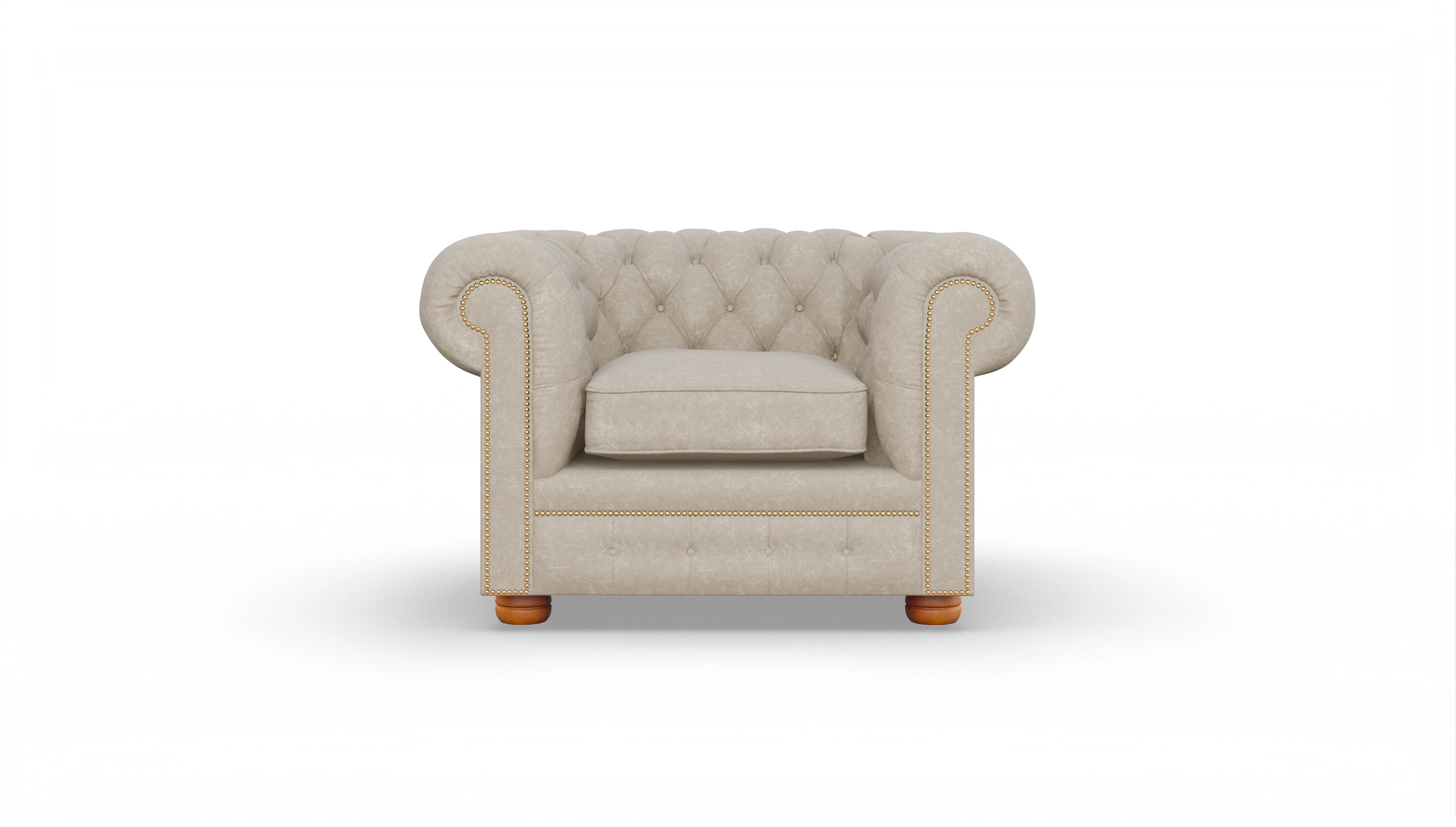 Ansicht des Produktes William Sessel in Leder beige