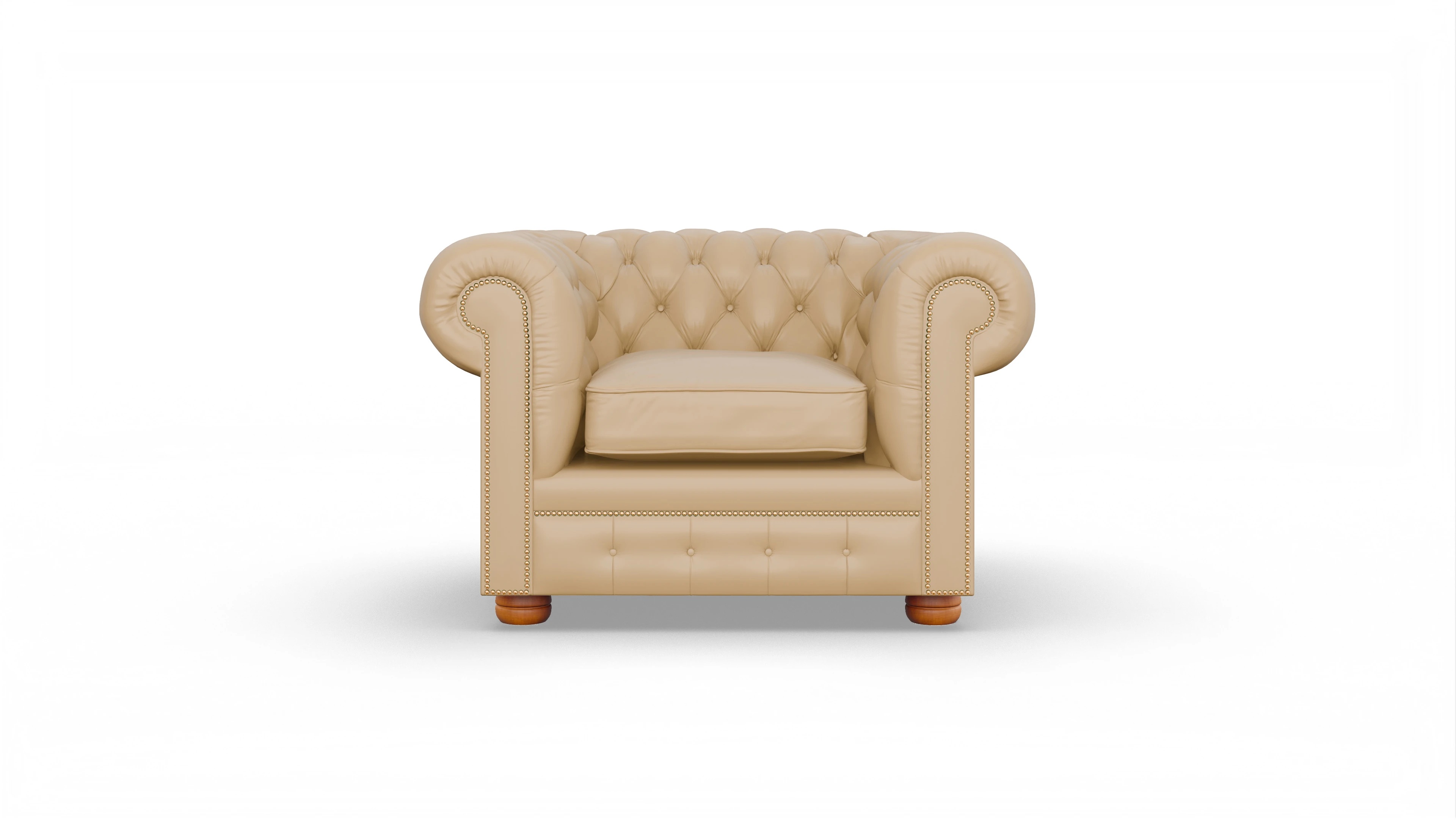 Ansicht des Produktes William Sessel in Leder beige