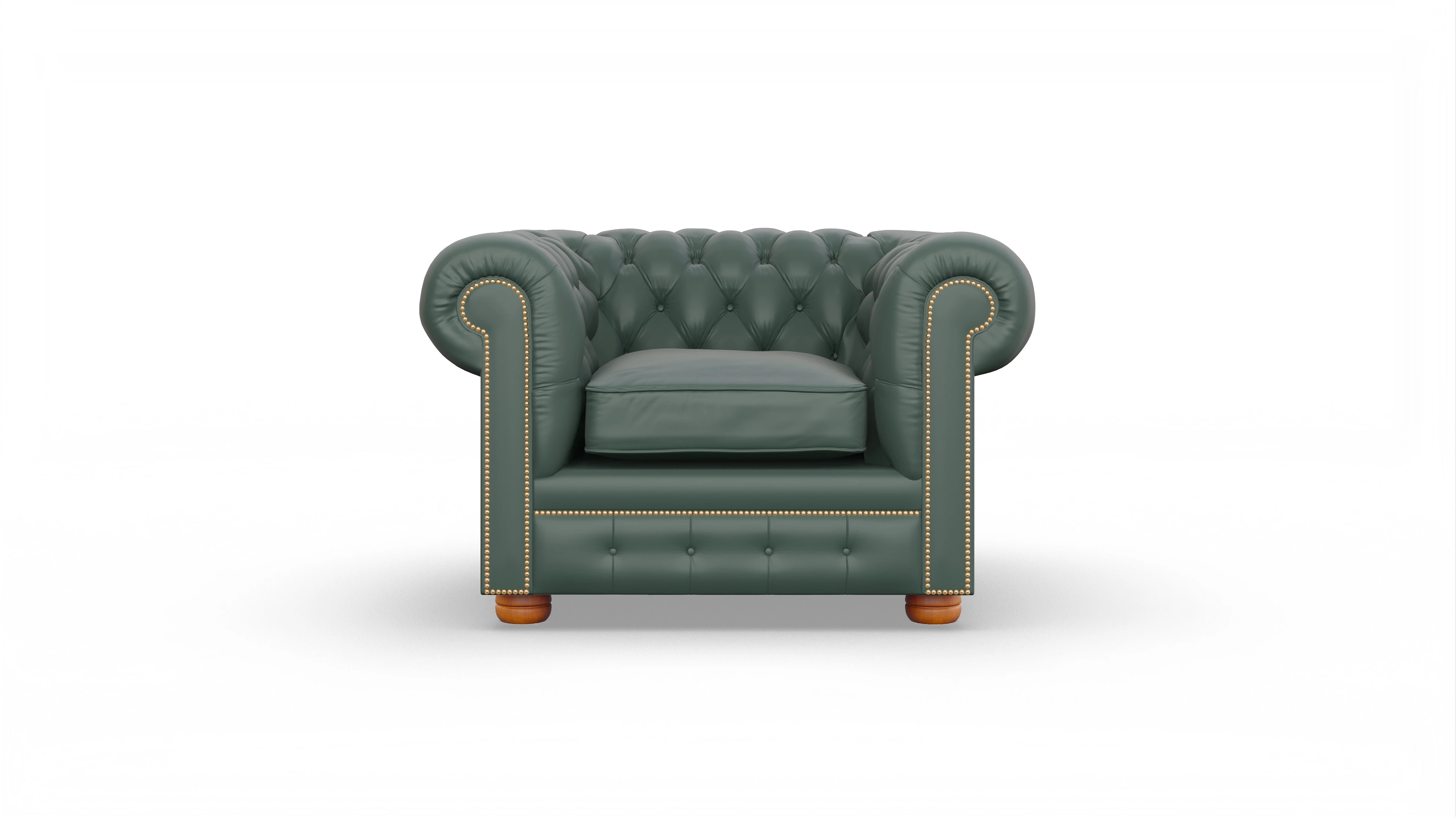 Ansicht des Produktes William Sessel in Leder grün