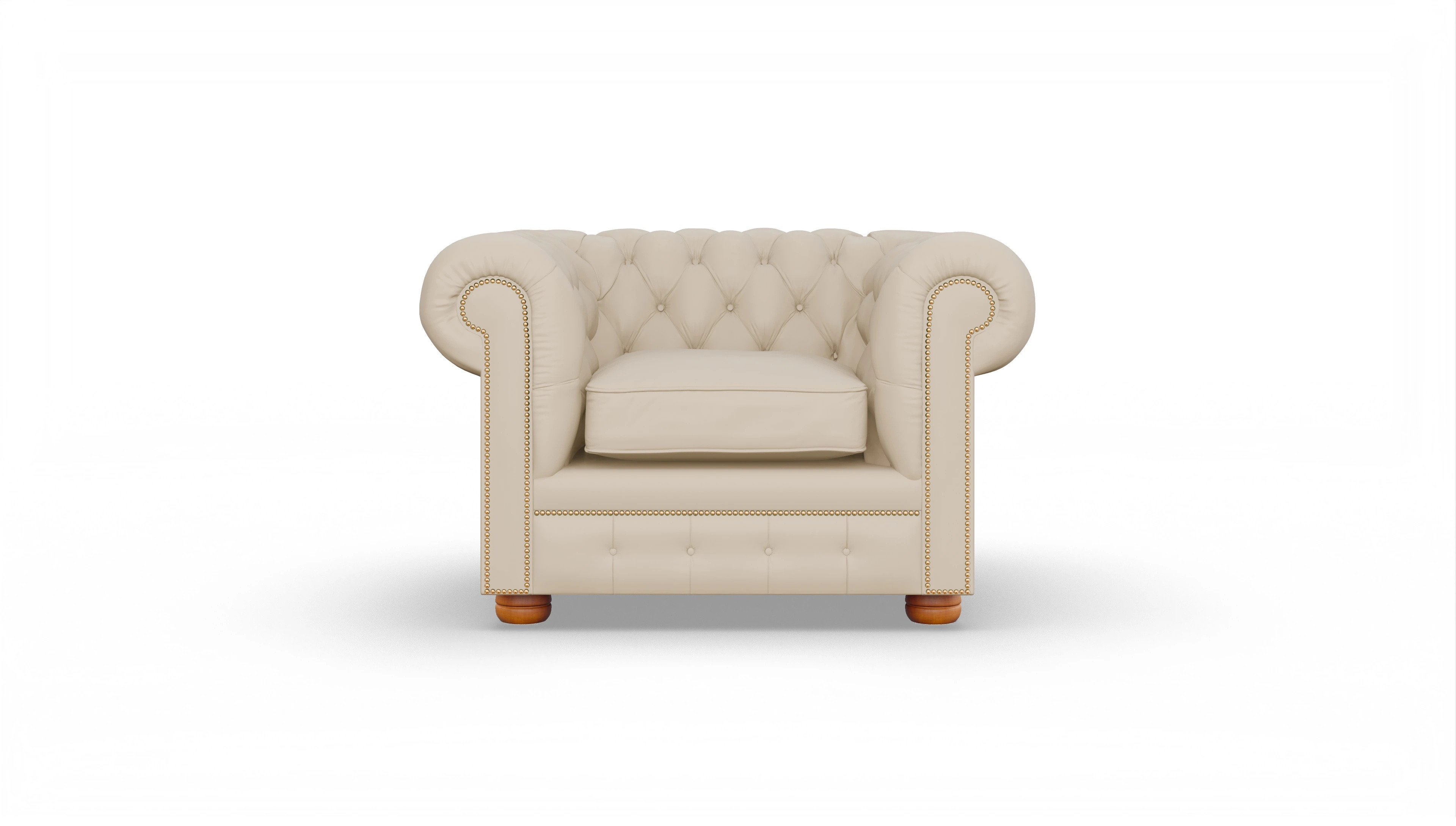 Ansicht des Produktes William Sessel in Leder beige