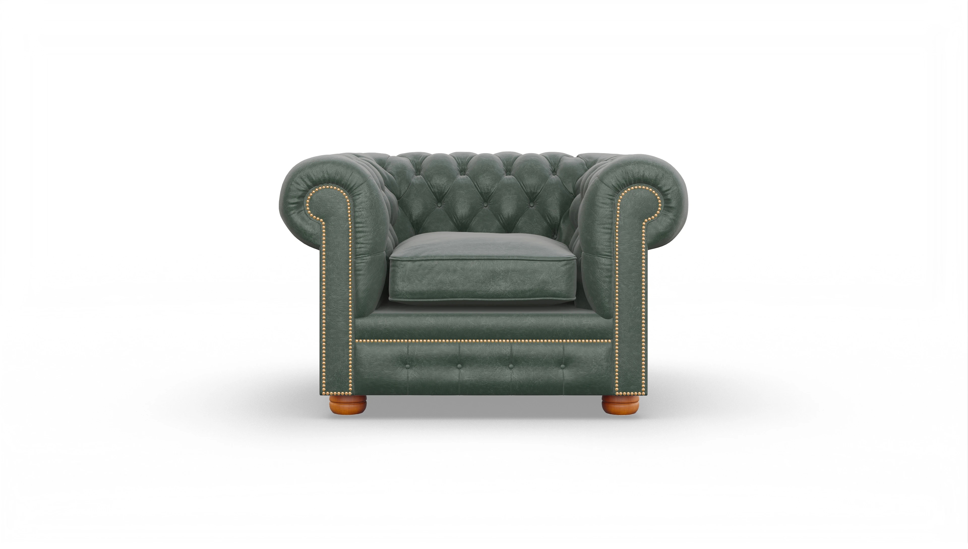 Ansicht des Produktes William Sessel in Leder grün