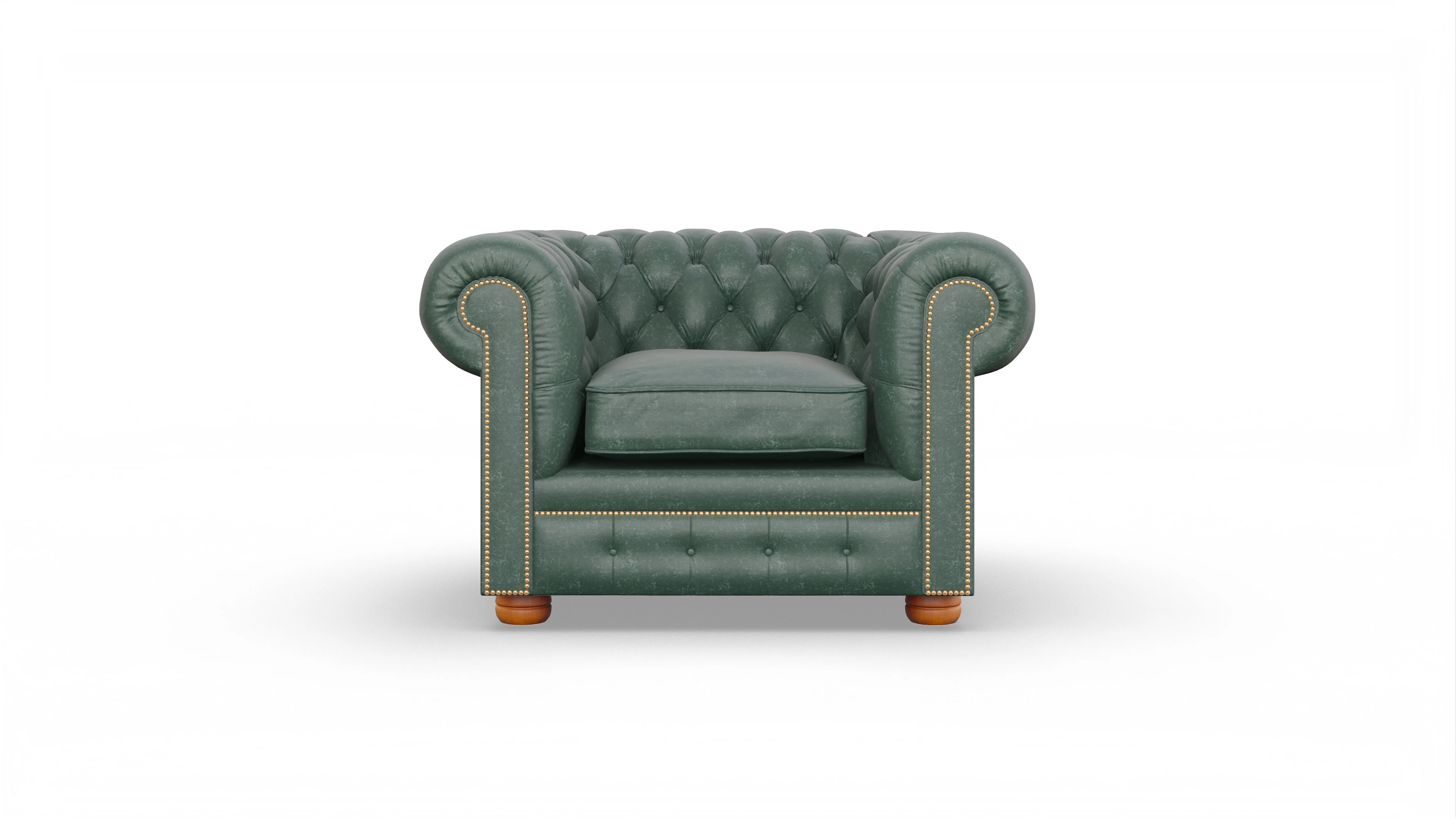 Ansicht des Produktes William Sessel in Leder grün