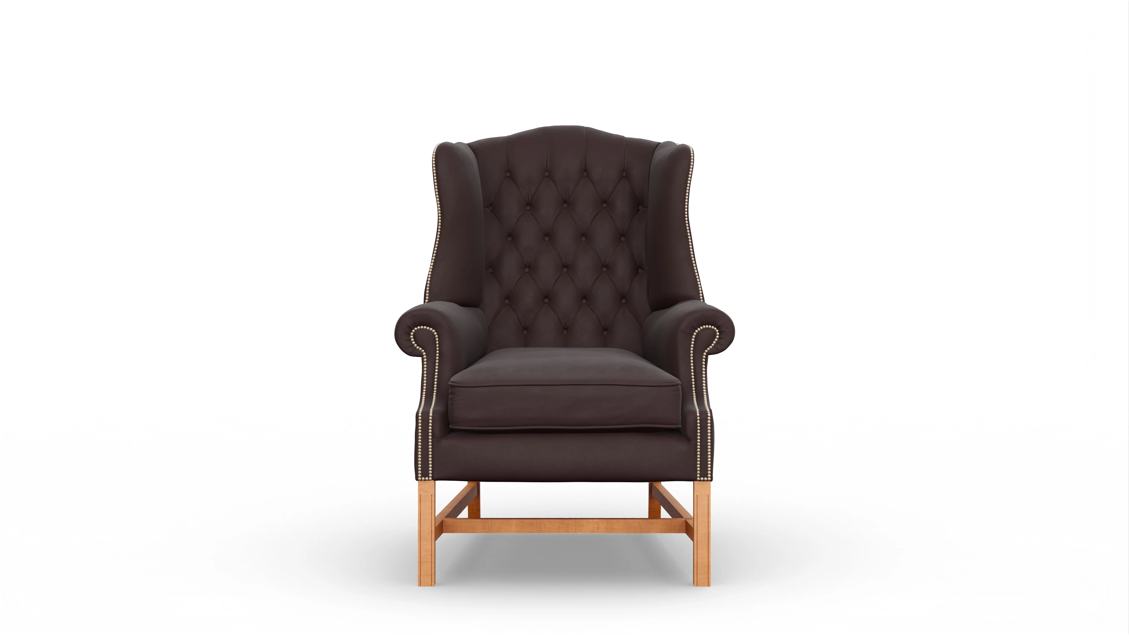 Ansicht des Produktes Winston Sessel in Leder braun