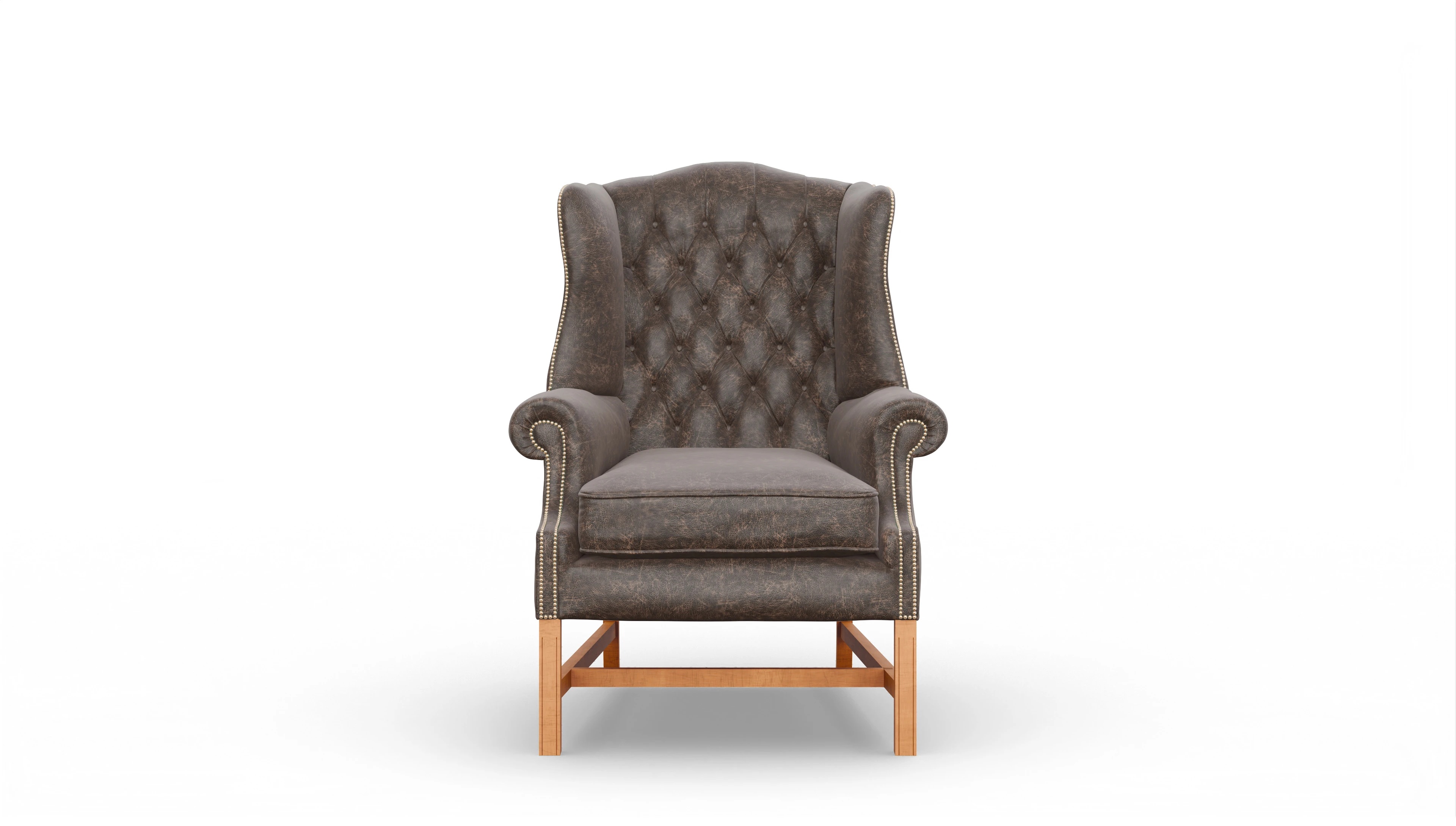 Ansicht des Produktes Winston Sessel in Leder braun