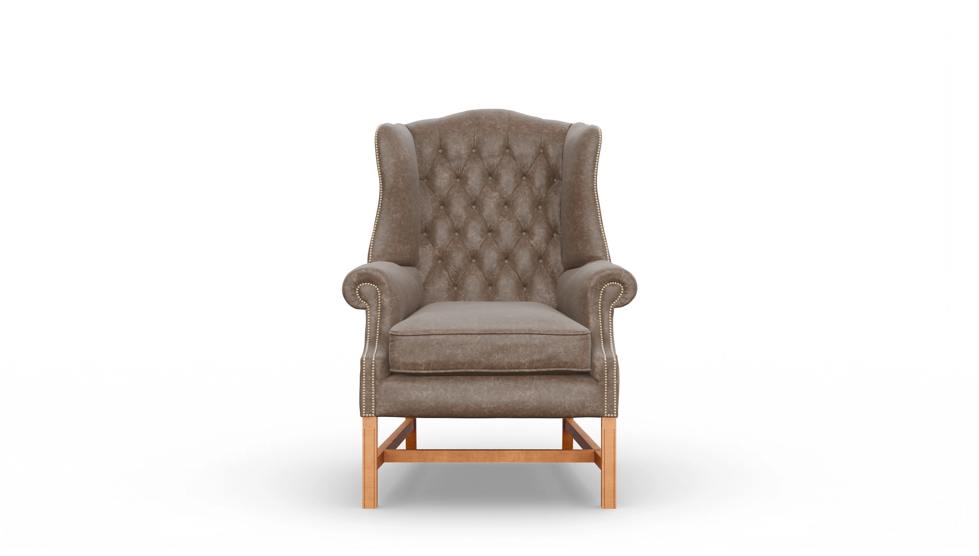 Ansicht des Produktes Winston Sessel in Leder braun