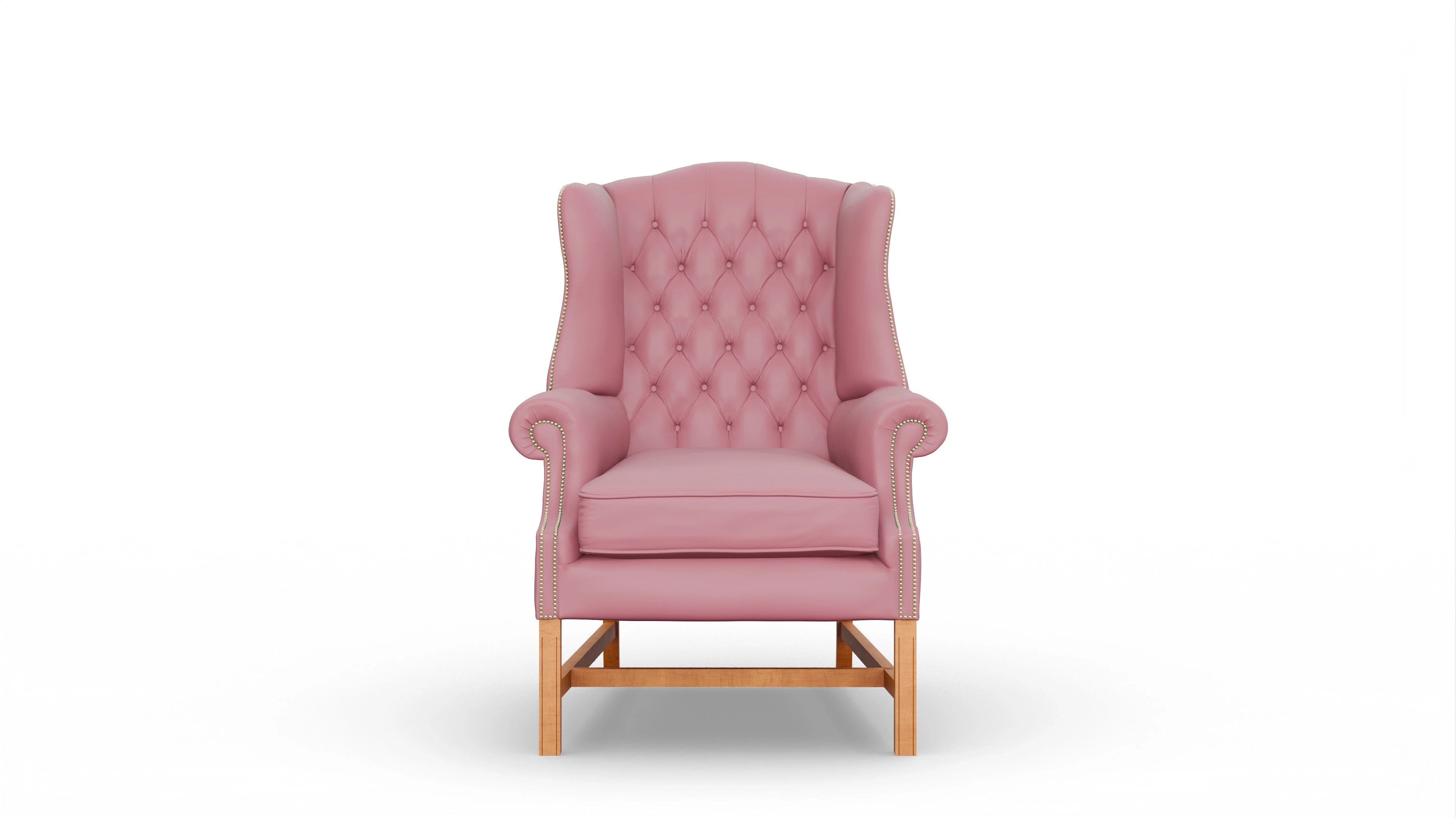 Ansicht des Produktes Winston Sessel in Leder rot