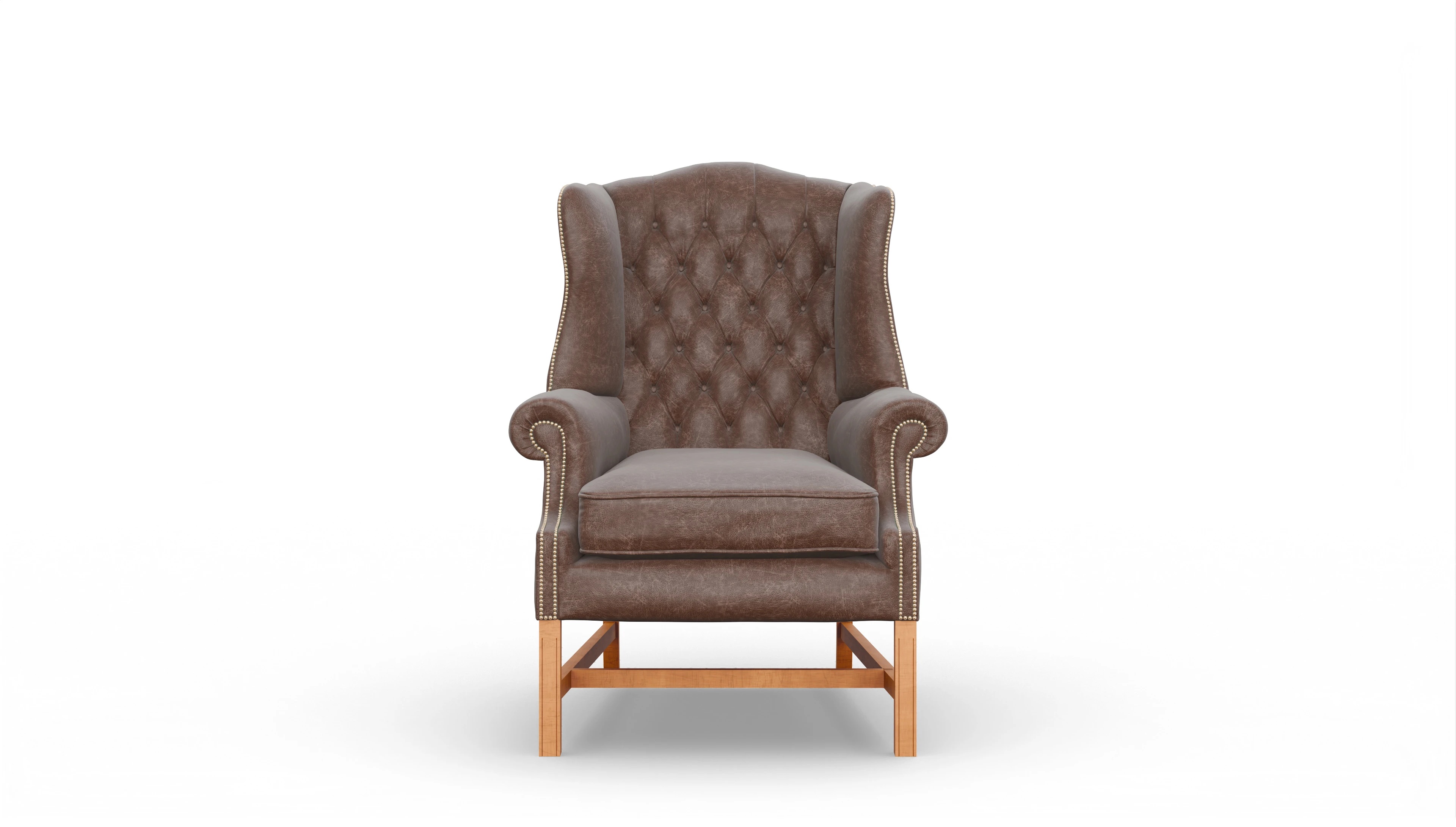 Ansicht des Produktes Winston Sessel in Leder braun